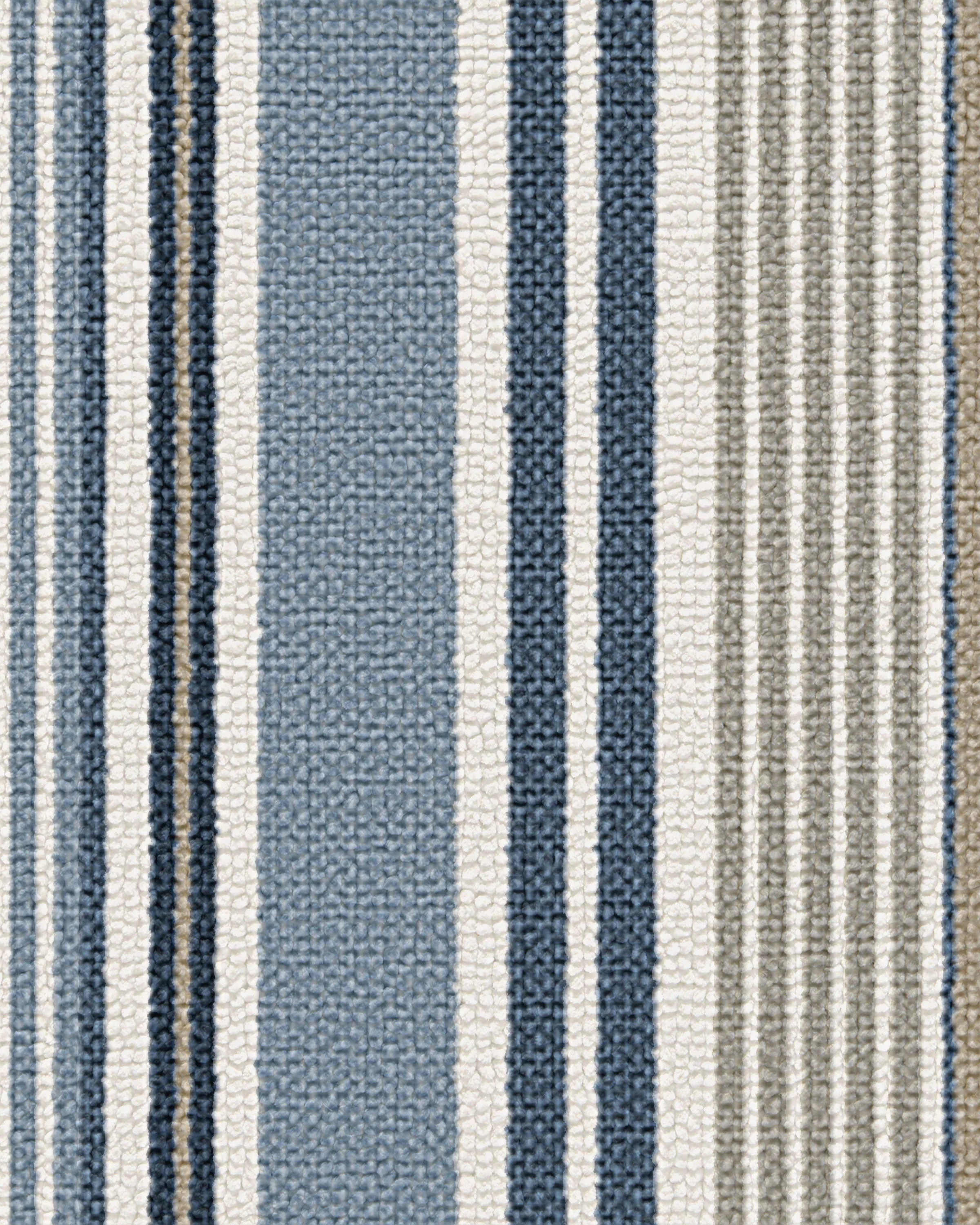 Tropez Stripe Blue & Natural Bath Mat
