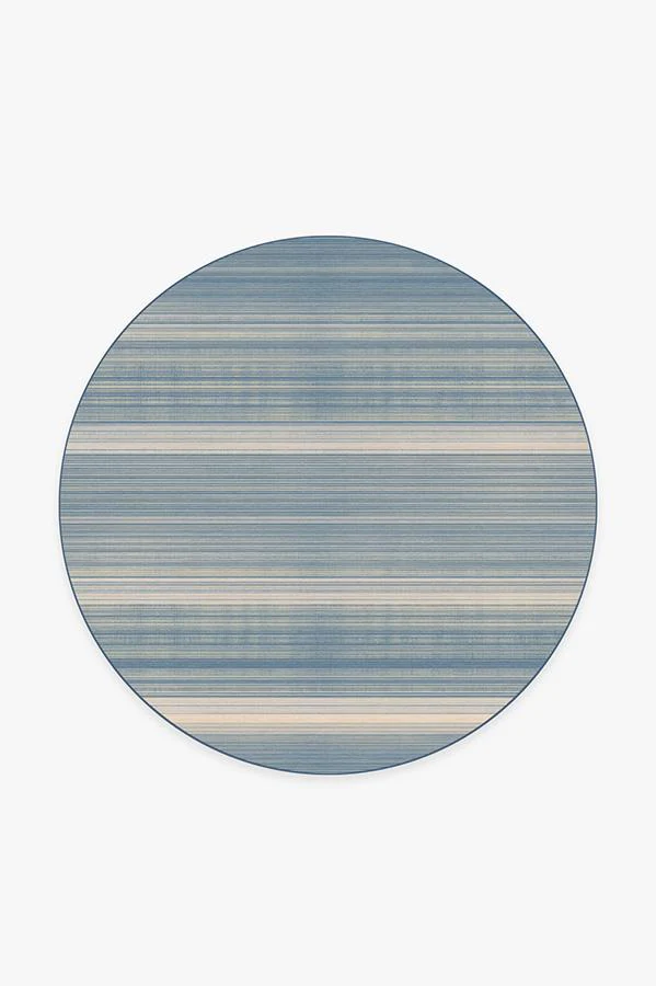 Coastal Linear Stripe Slate Rug