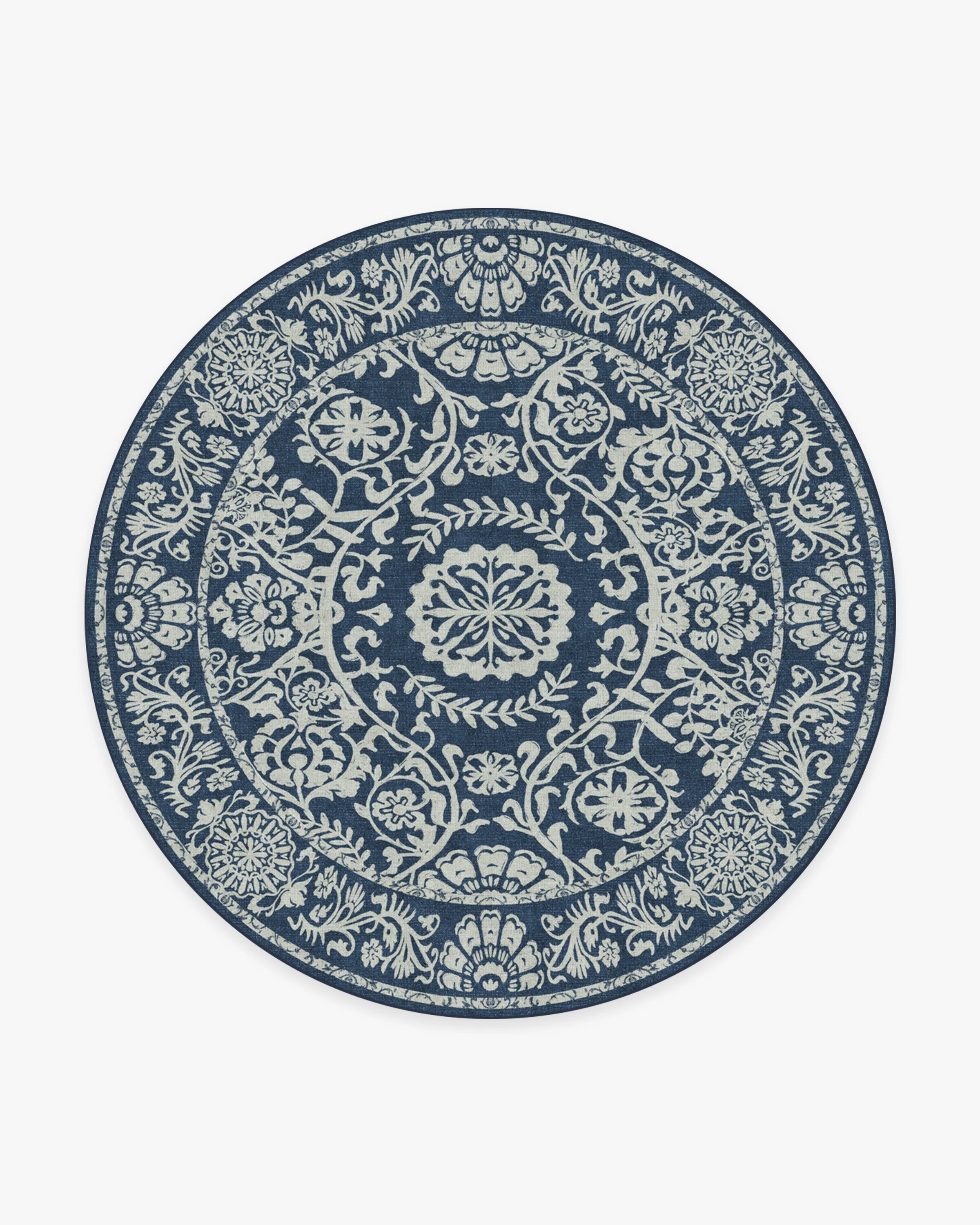 Delphina Navy Blue Flatwoven Rug