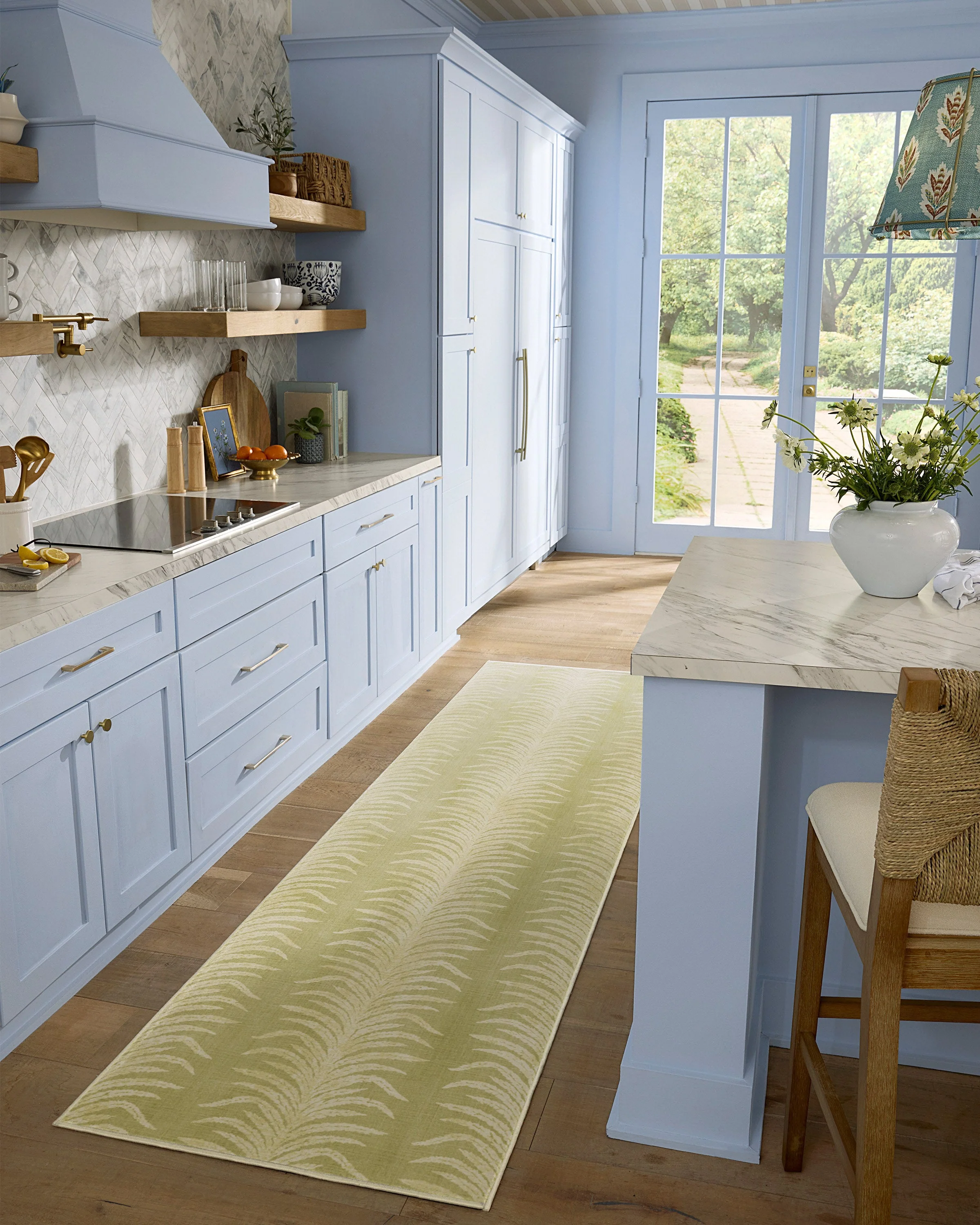 Tree Fern Matcha Green Rug by Sanderson