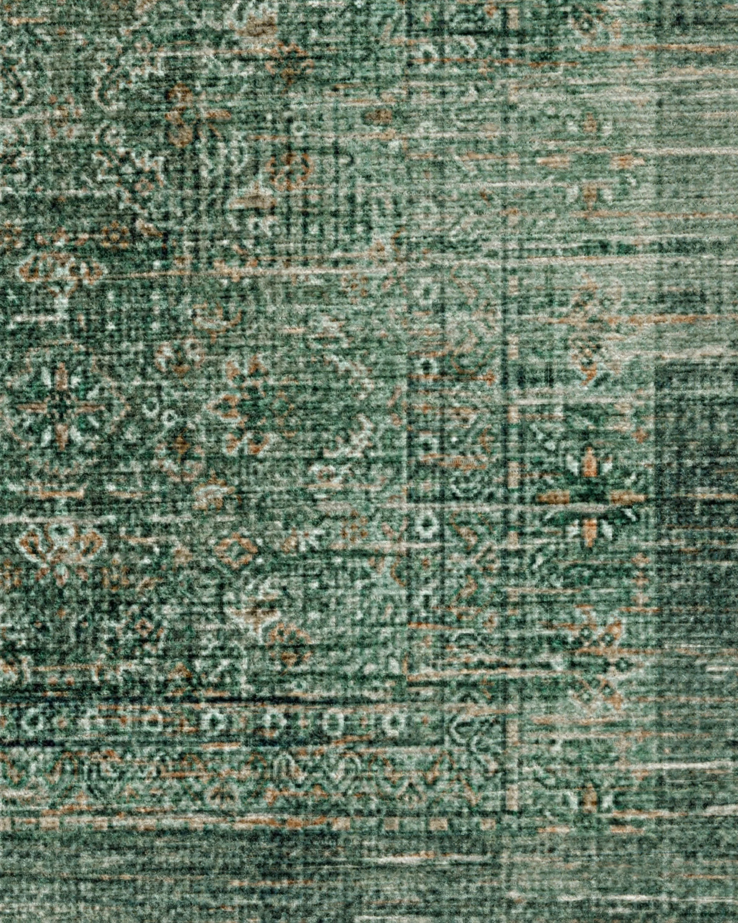 Frances Jade Green Flatwoven Rug