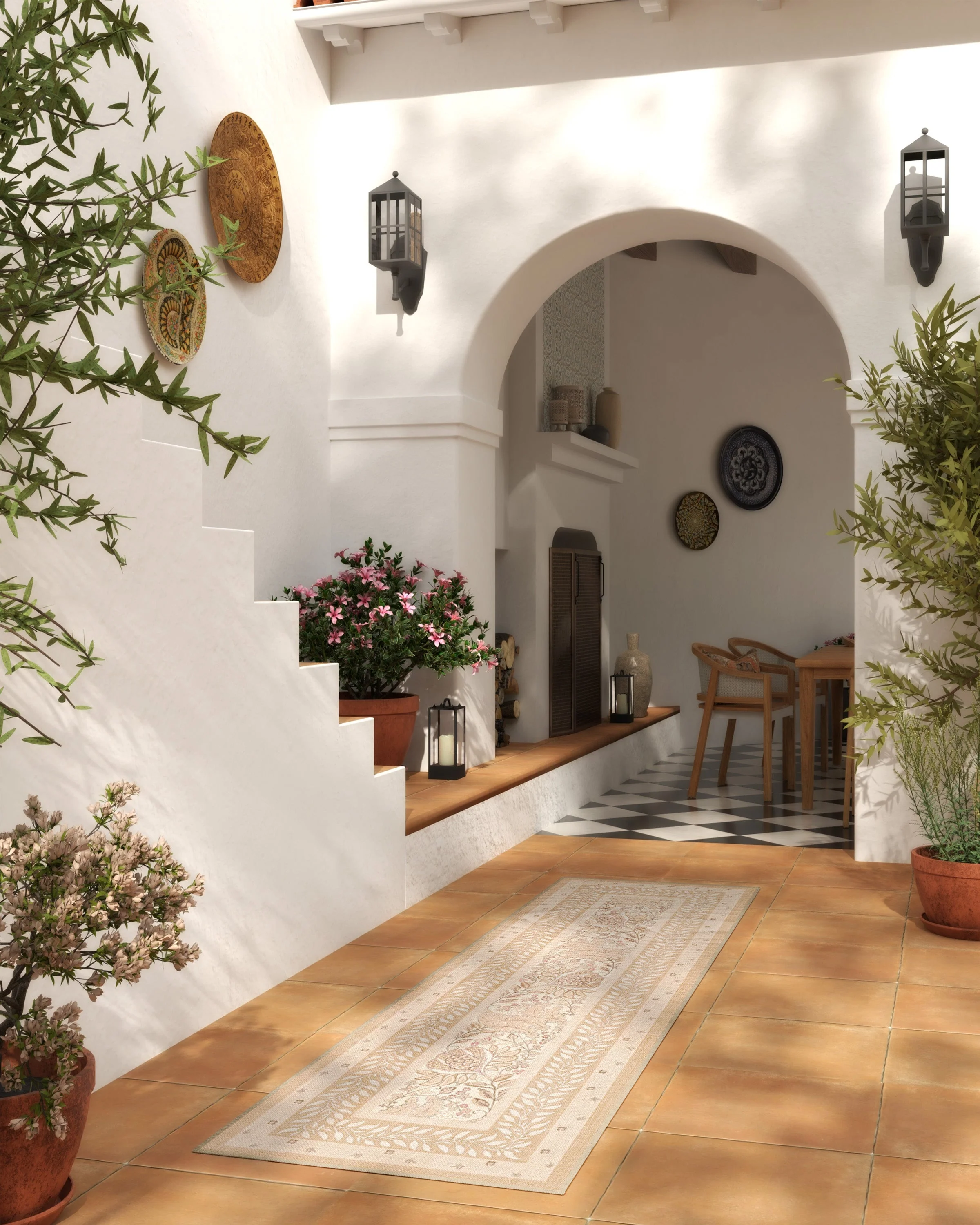 Provence Wheat Outdoor Rug