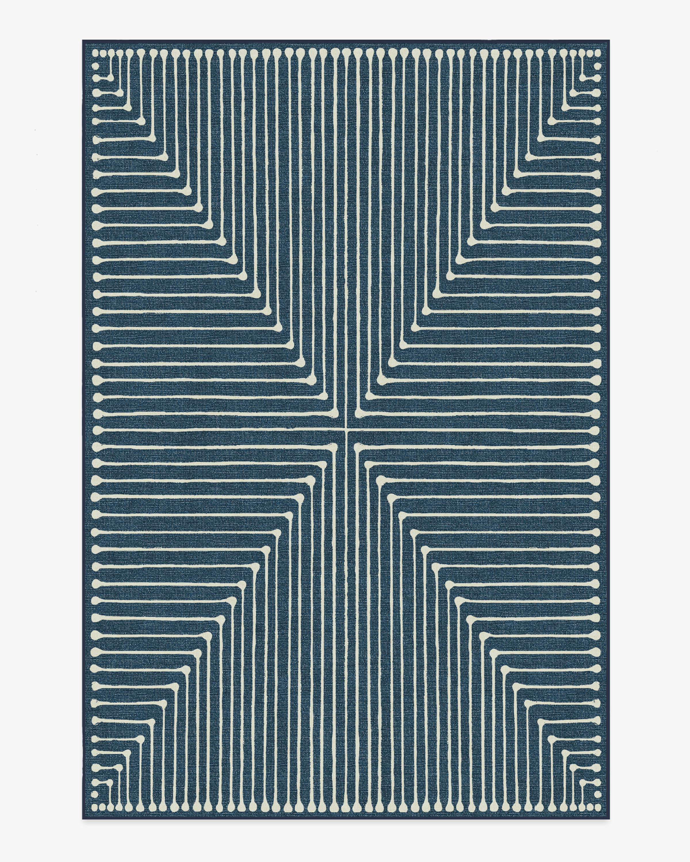 Inkdrop Lapis Blue Rug by Jonathan Adler