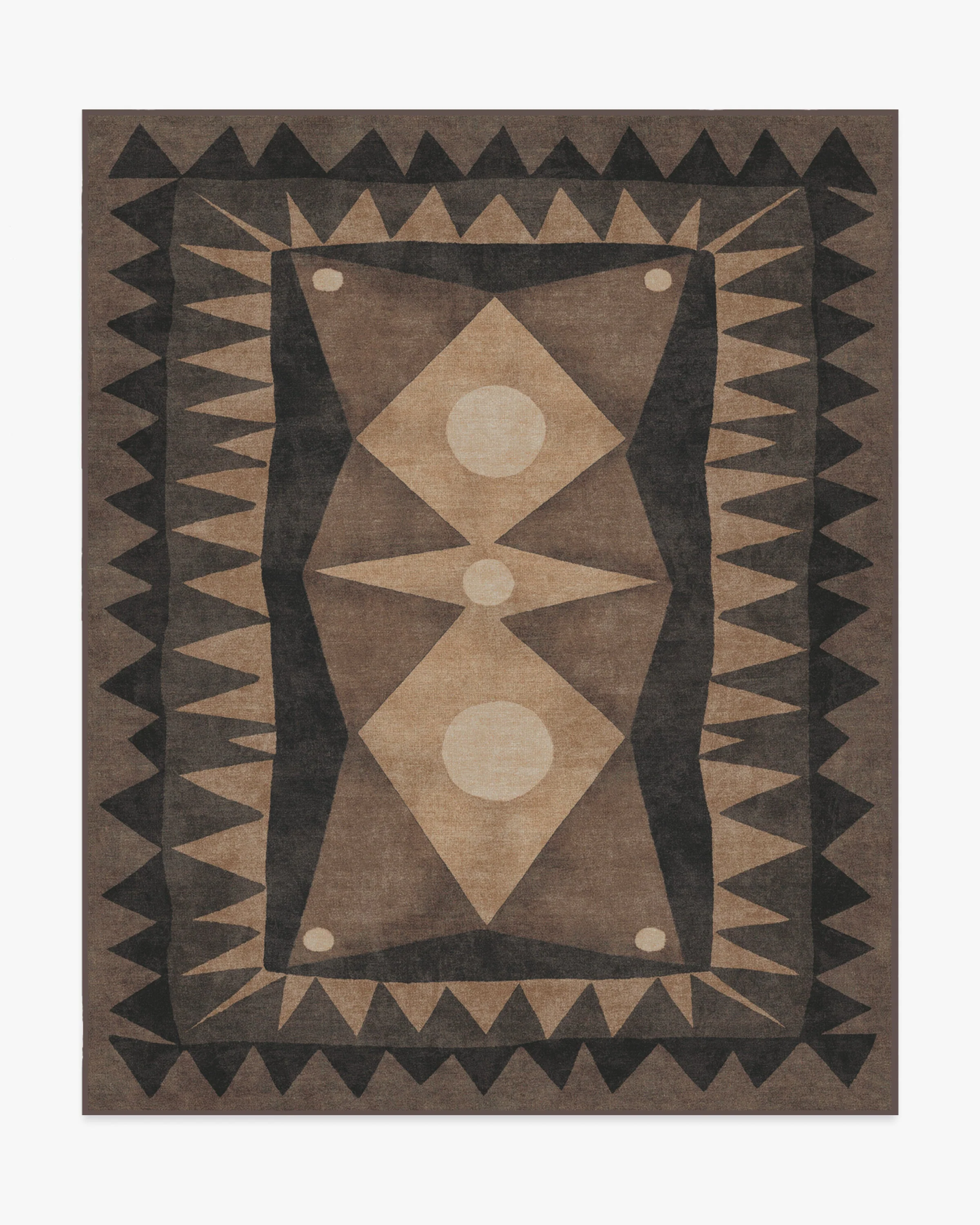 Hilma Charcoal Flatwoven Rug by Justina Blakeney