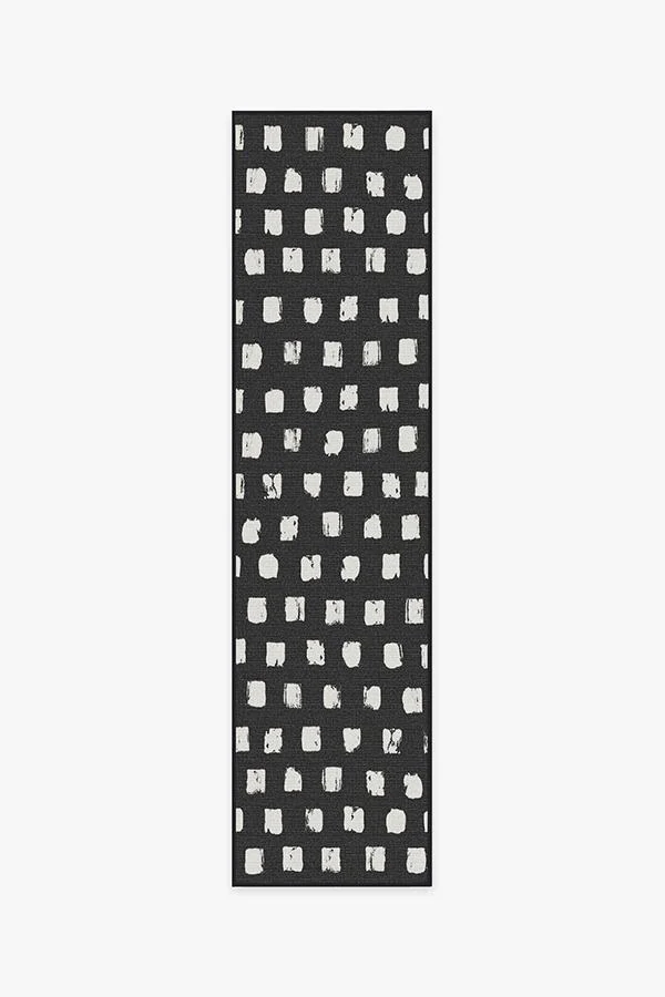 Cobblestone Black Outdoor Rug