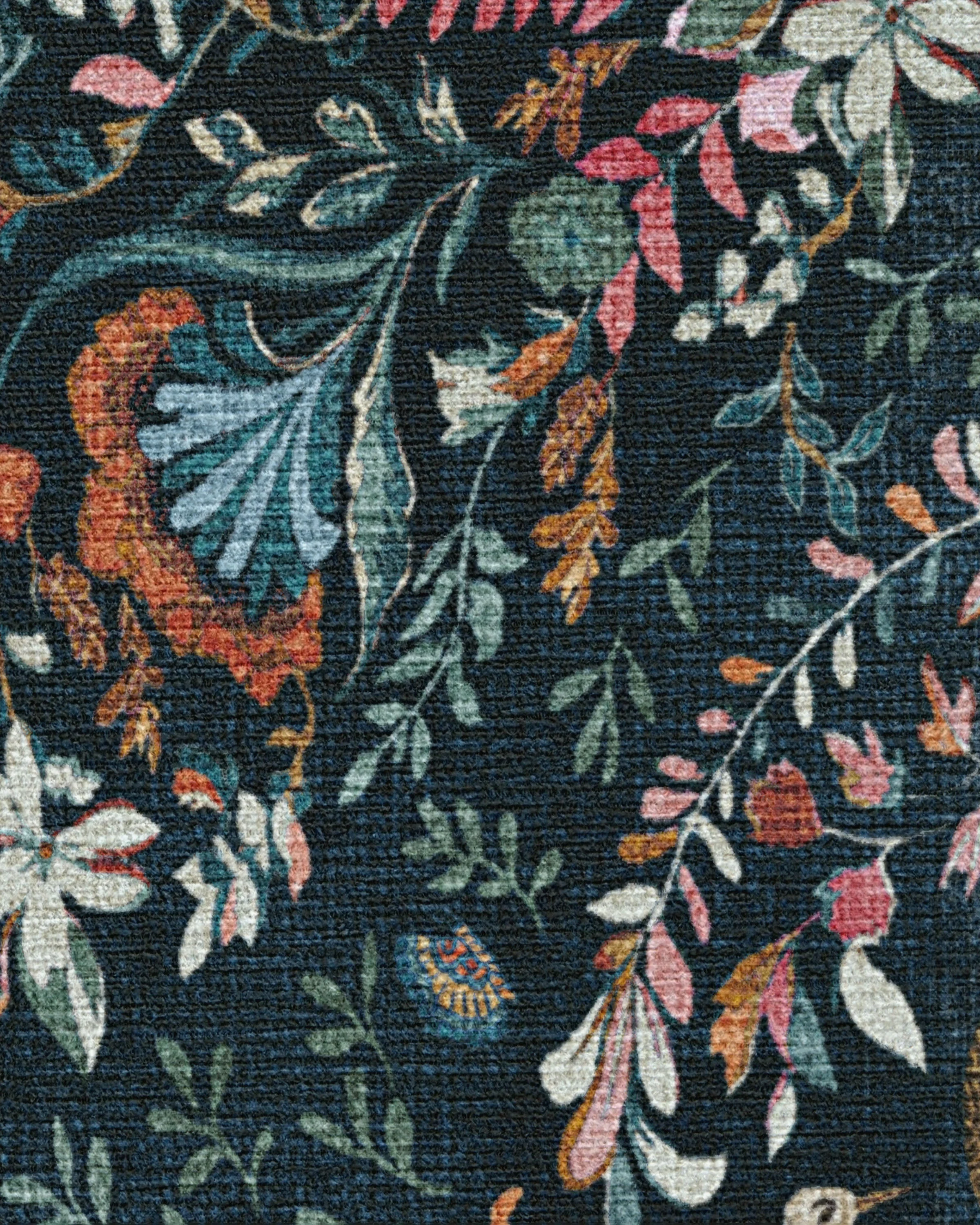 Dreamweaver Blue Multicolor Flatwoven Rug by Iris Apfel