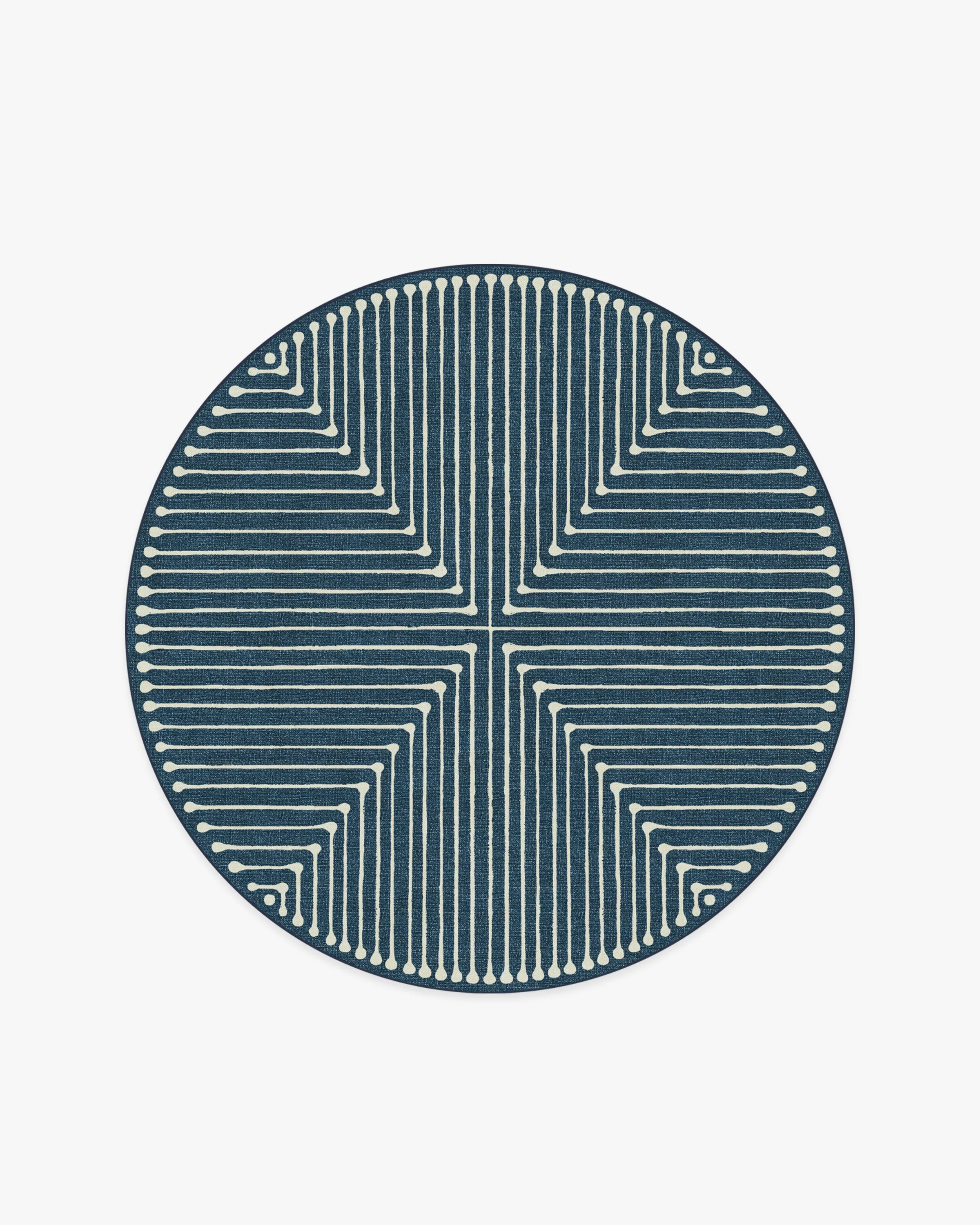 Inkdrop Lapis Blue Rug by Jonathan Adler