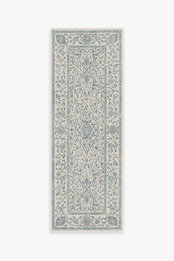 Vianna Blue & Ivory Flatwoven Rug