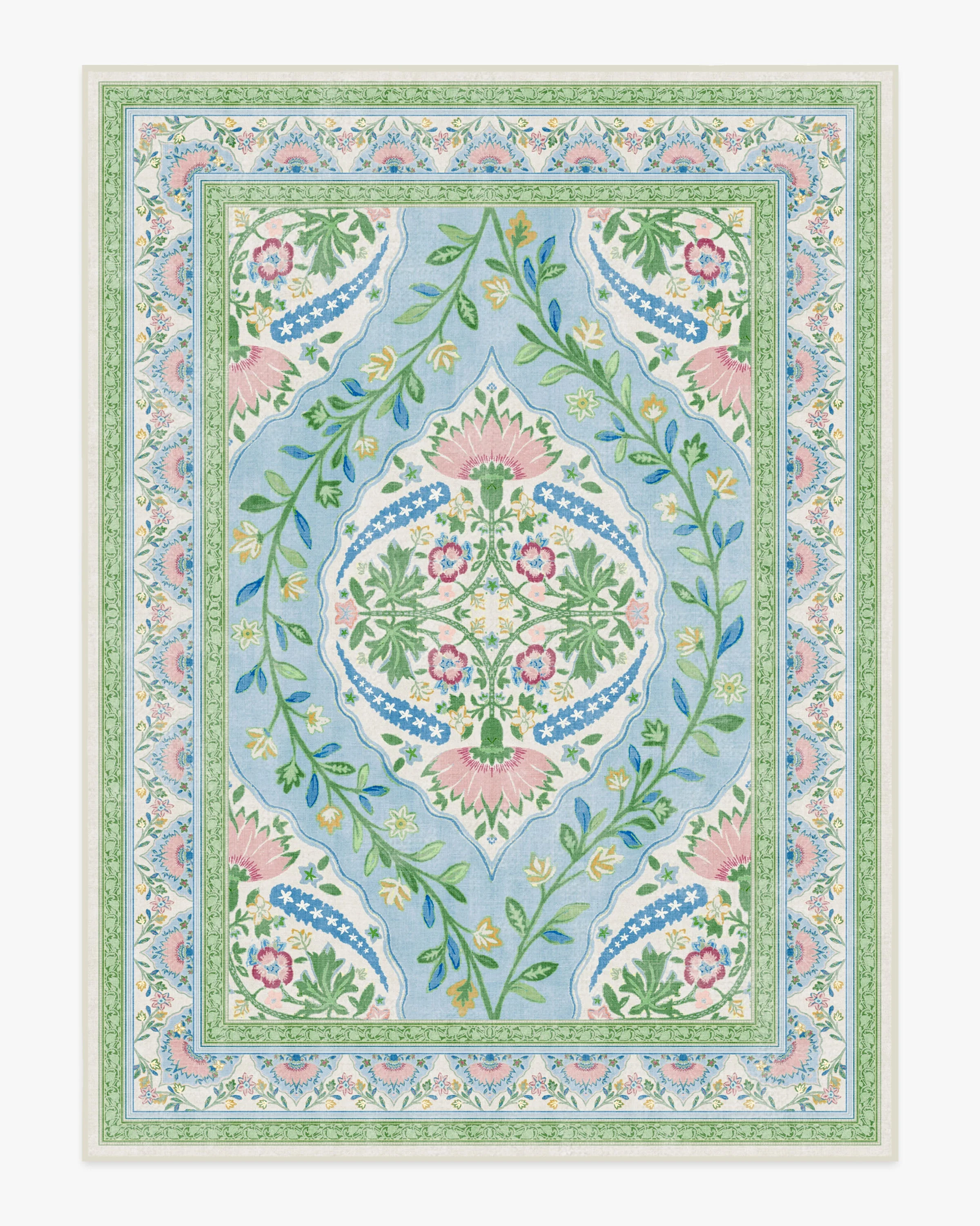 Skye Blue Multicolor Rug by Mrs. Alice