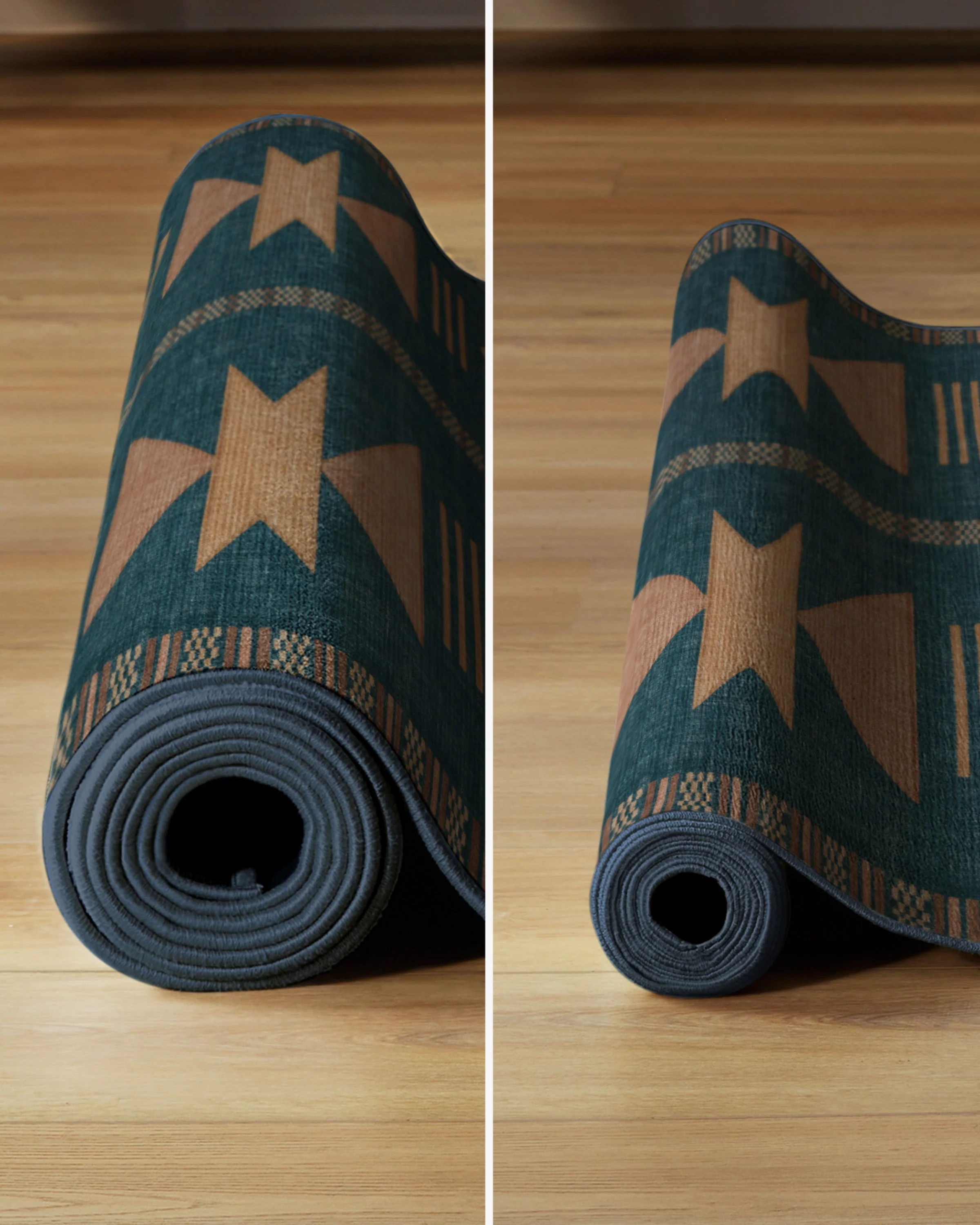 Lark Blue & Rose Rug