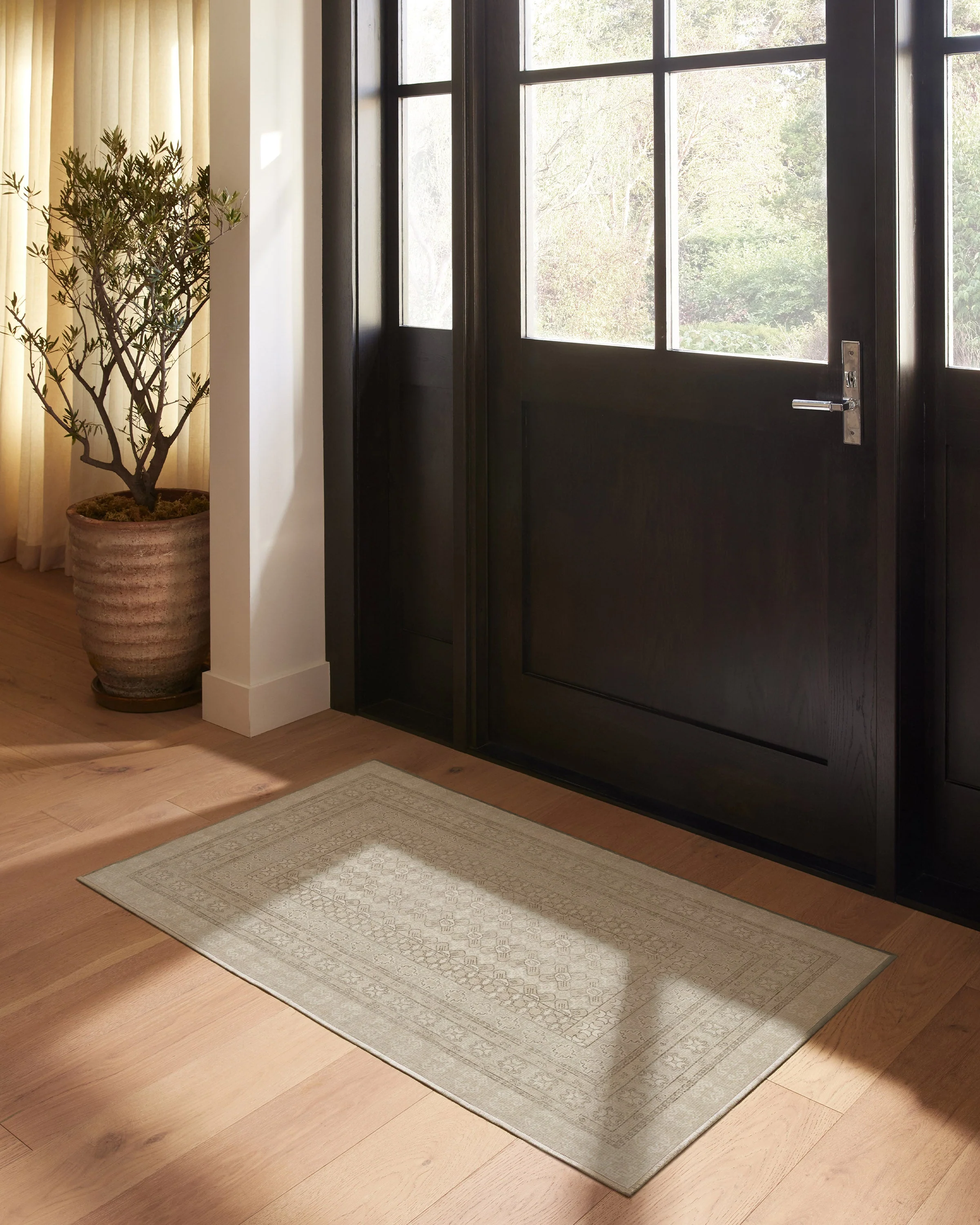 Cyrus Beige Ivory Flatwoven Rug