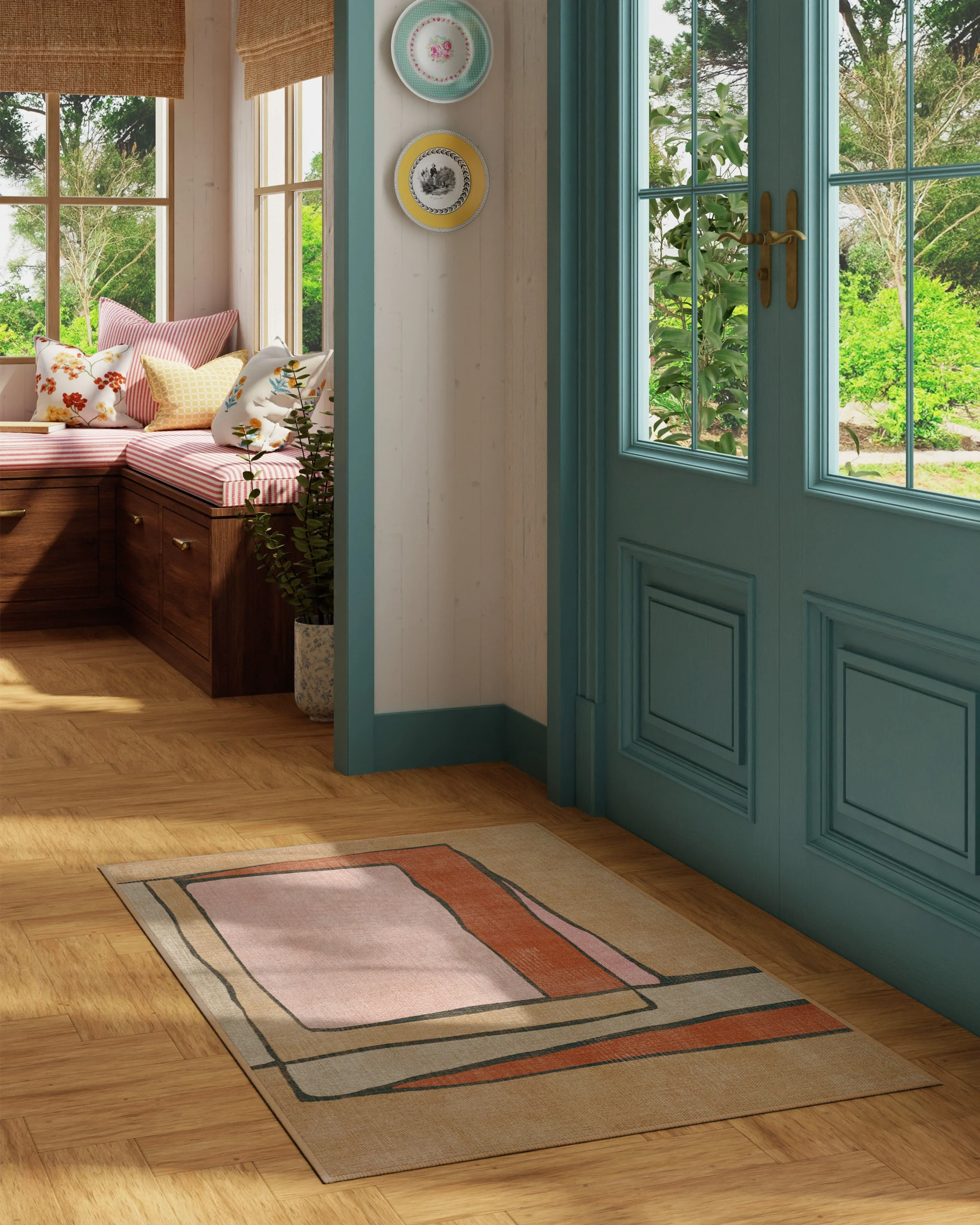 Ari Natural Multicolor Rug