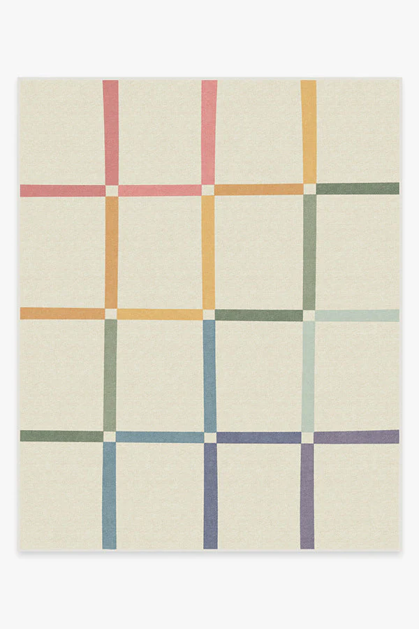 Joanna Ivory Rainbow Rug by The Home Edit
