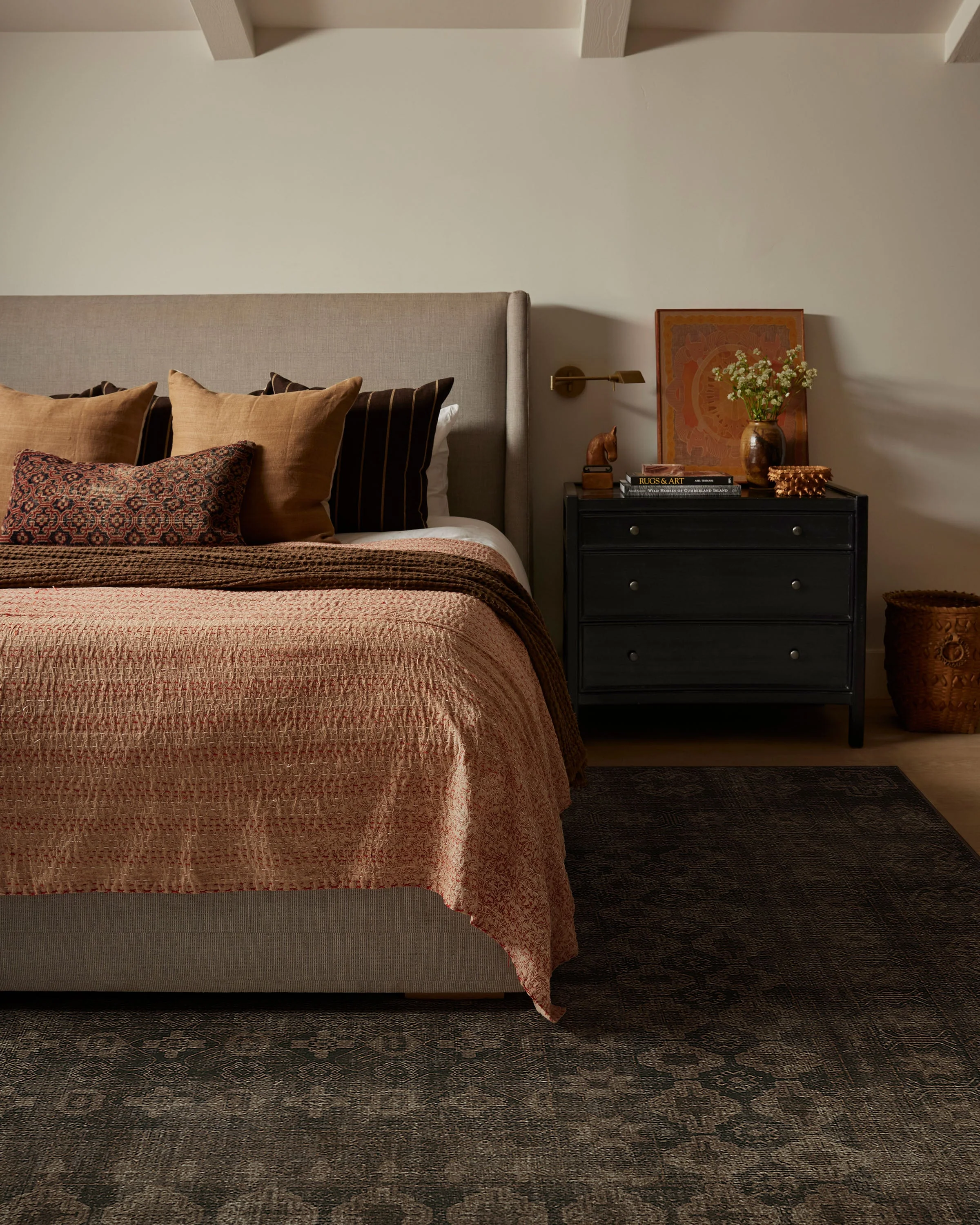 Cyrus Black Flatwoven Rug