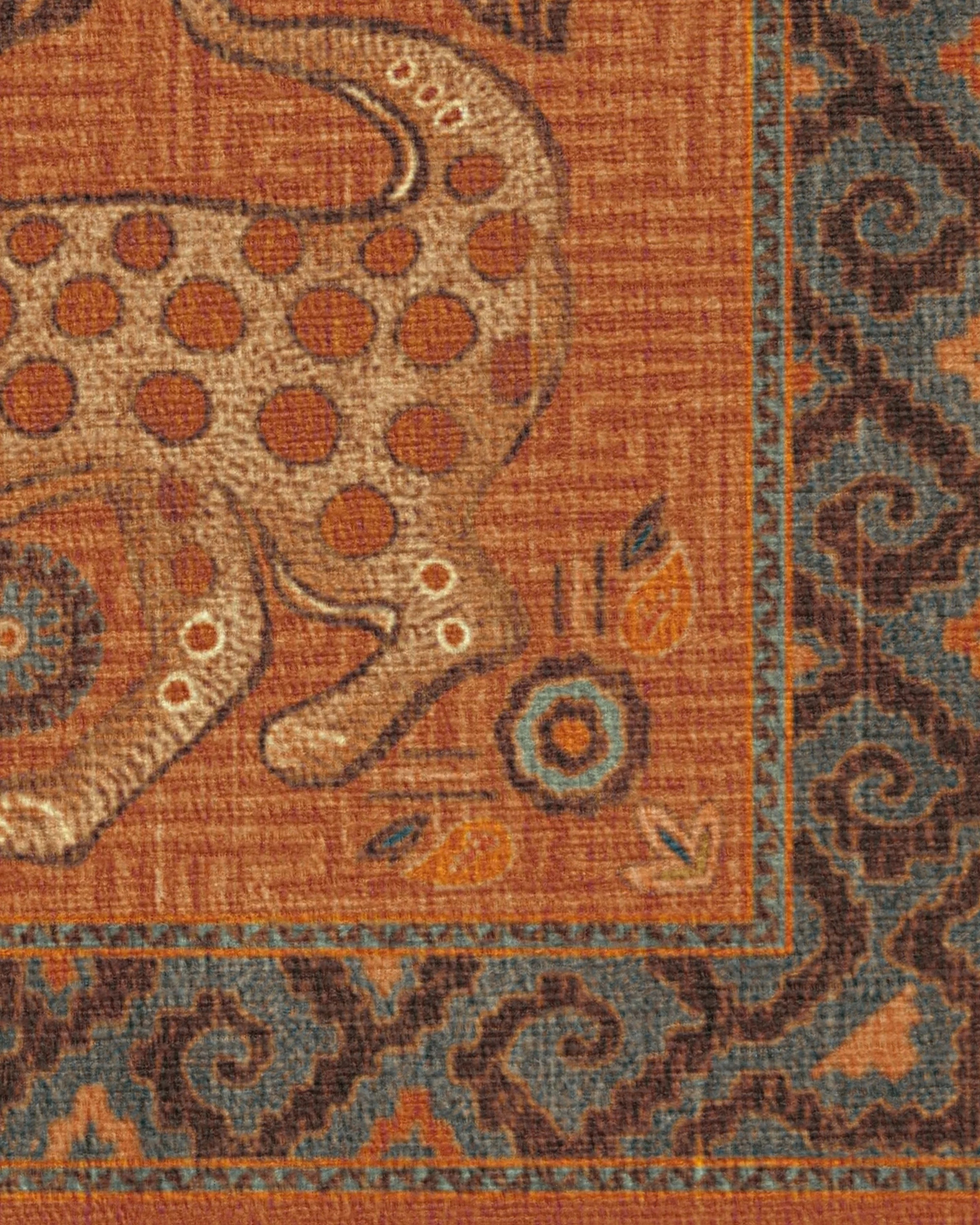 Eartha Terracotta Flatwoven Rug by Justina Blakeney