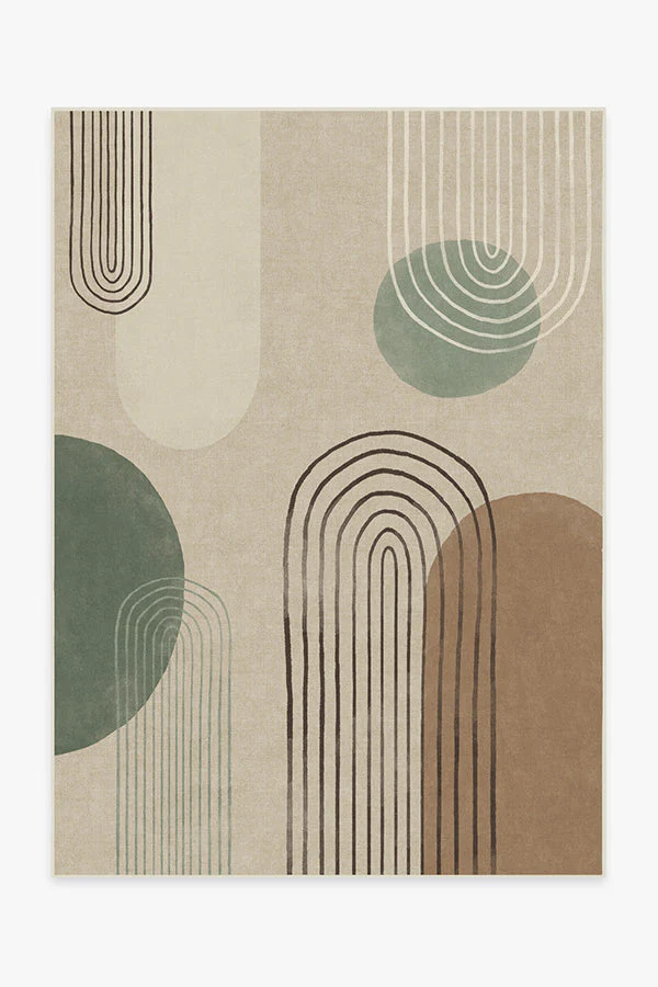 Runda Natural Sage Flatwoven Rug
