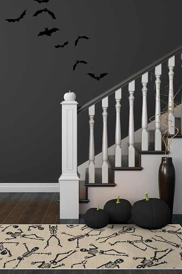 Bone Dance White Flatwoven Rug
