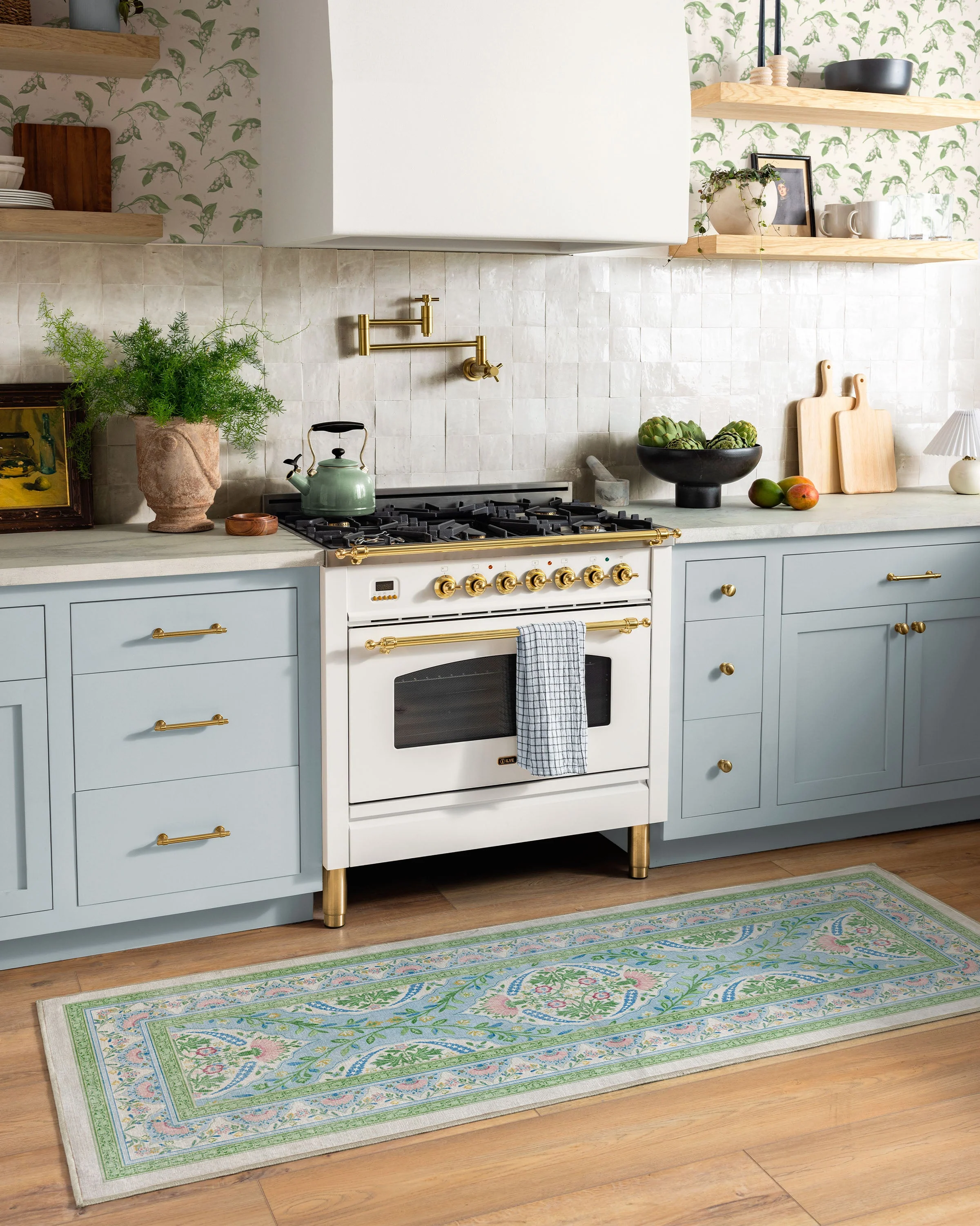 Skye Blue Multicolor Rug by Mrs. Alice