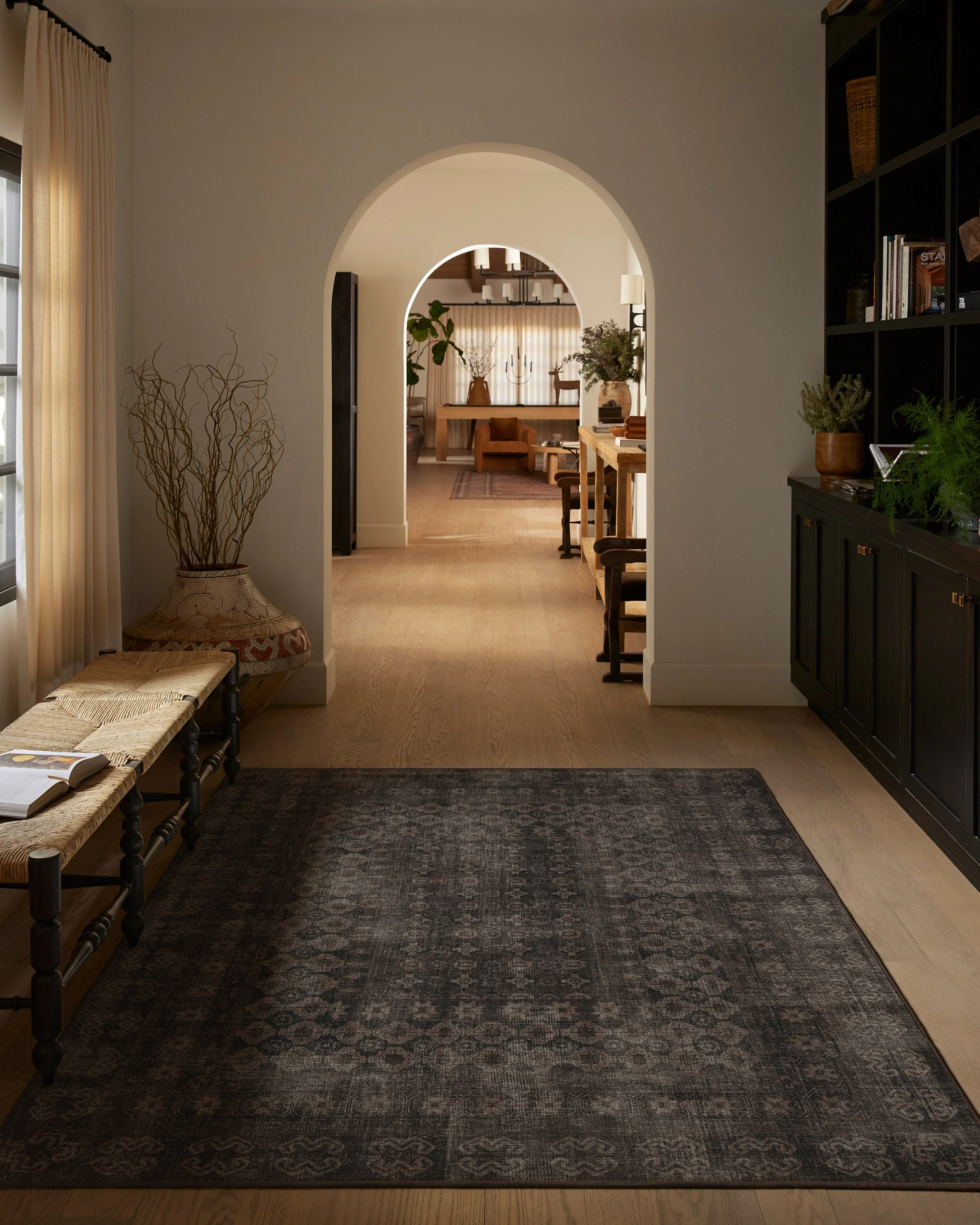 Cyrus Black Flatwoven Rug