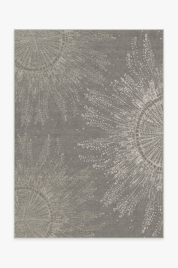 Jellyfish Bloom Silver Flatwoven Rug