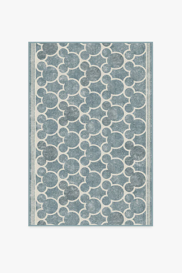 Mickey Trellis Slate Flatwoven Rug