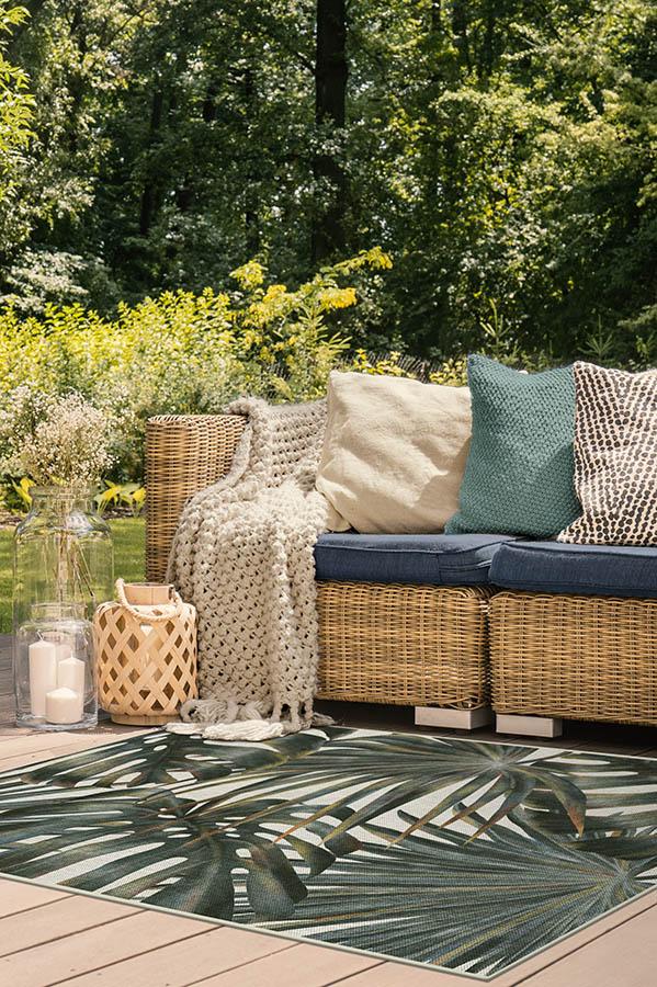 Tropical Green Outdoor Rug