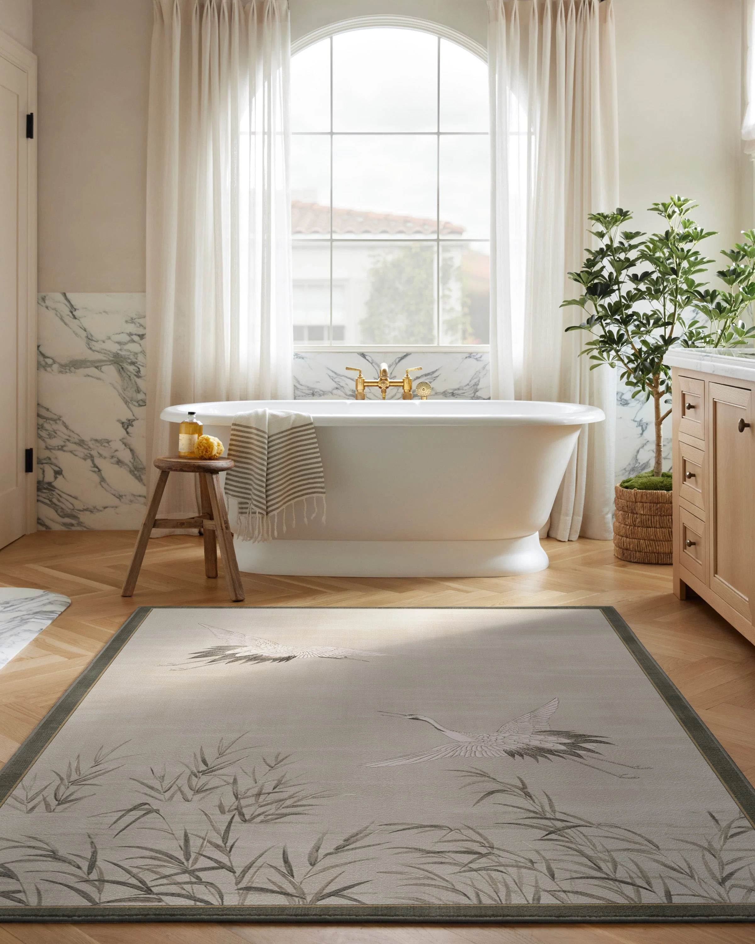 Hiko Natural Stone Rug by Gracie