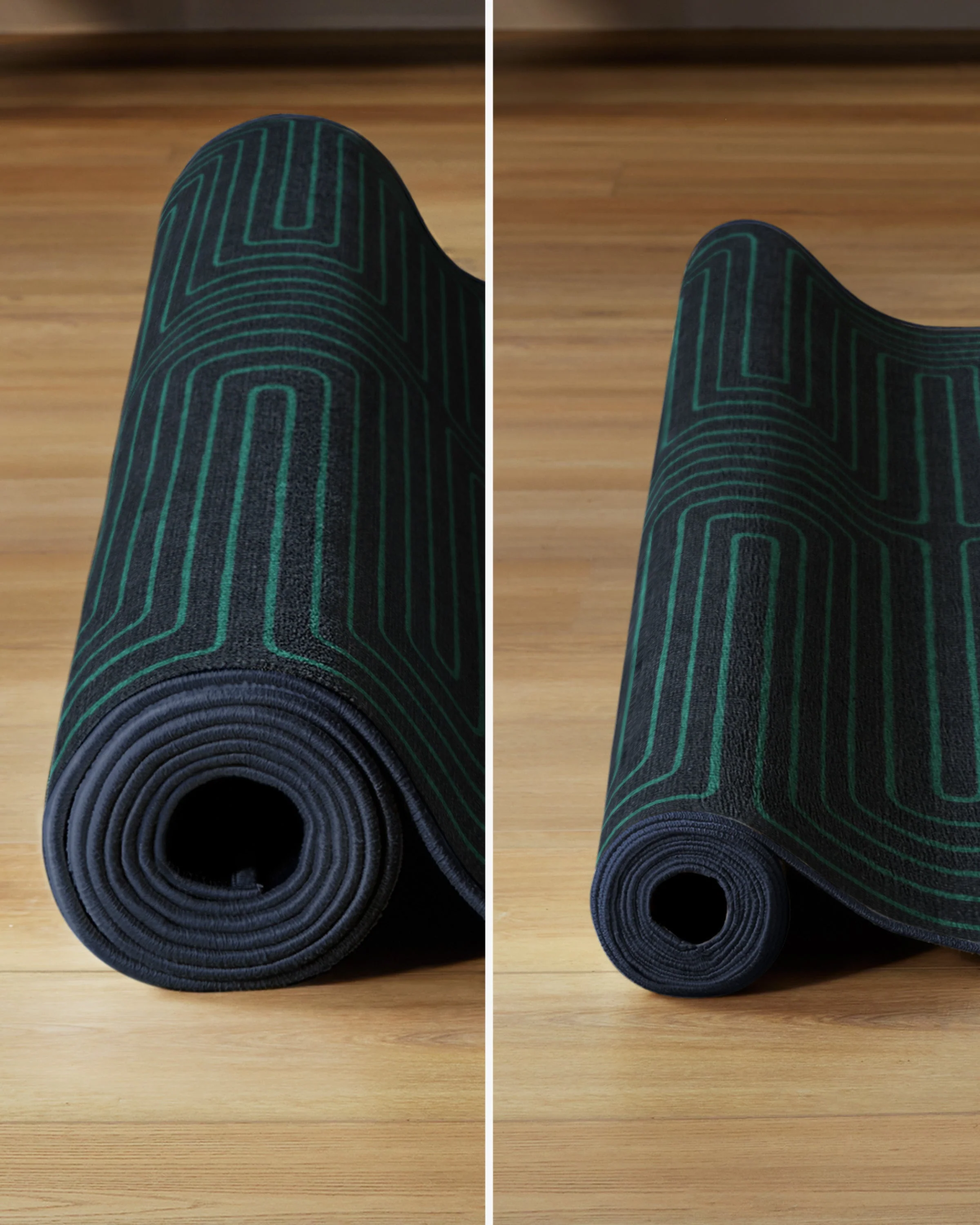 Labyrinth Navy & Teal Rug by Jonathan Adler