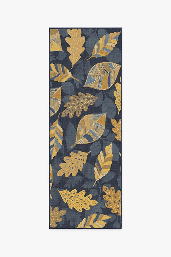 Aurelia Navy Gold Flatwoven Rug
