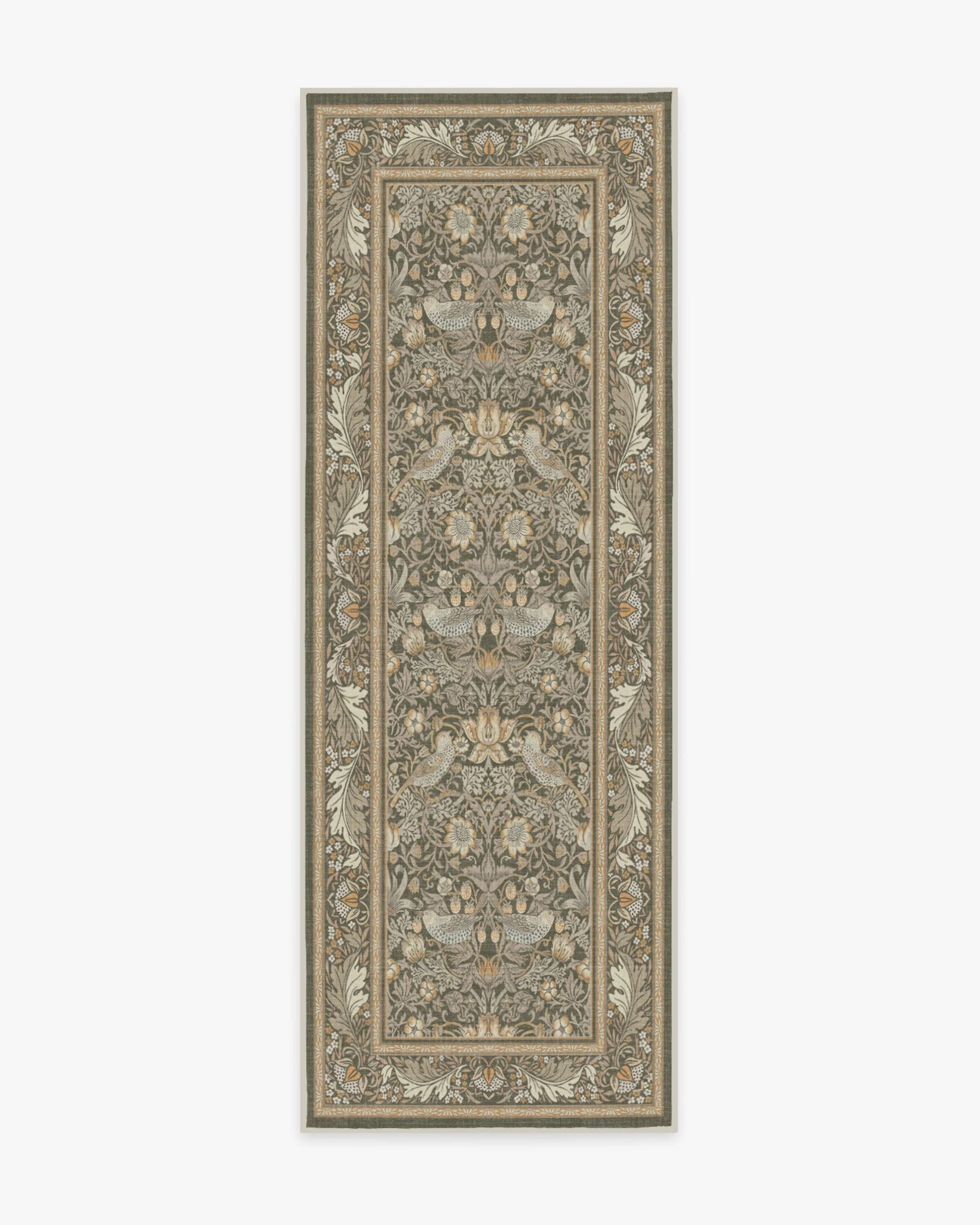 Strawberry Thief Stone Gold Rug by Morris & Co.