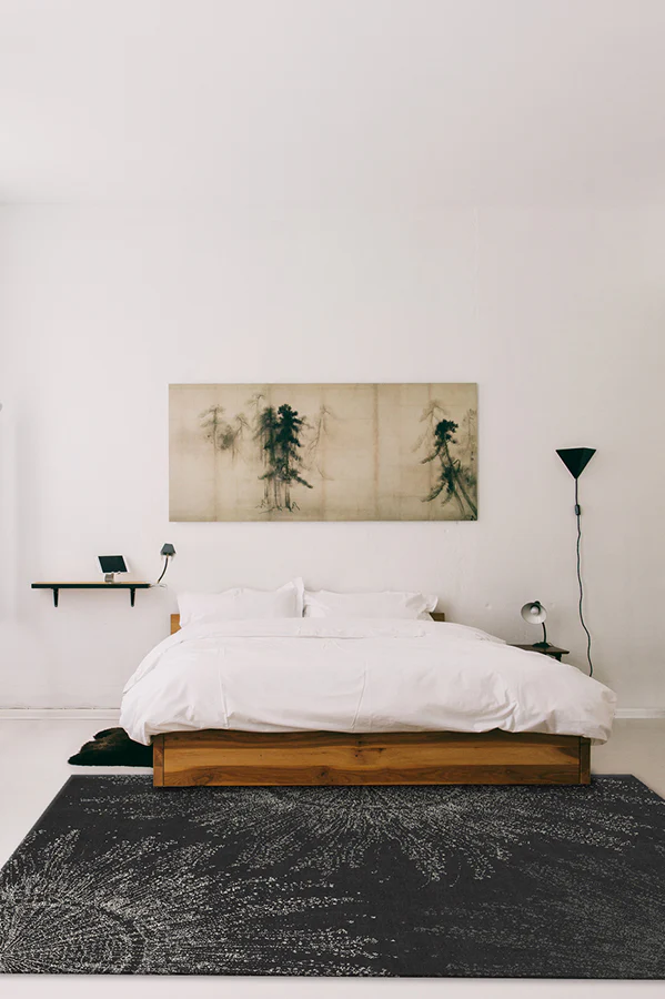 Jellyfish Bloom Charcoal Flatwoven Rug