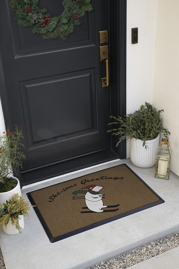 Ski-Sons Greetings Doormat