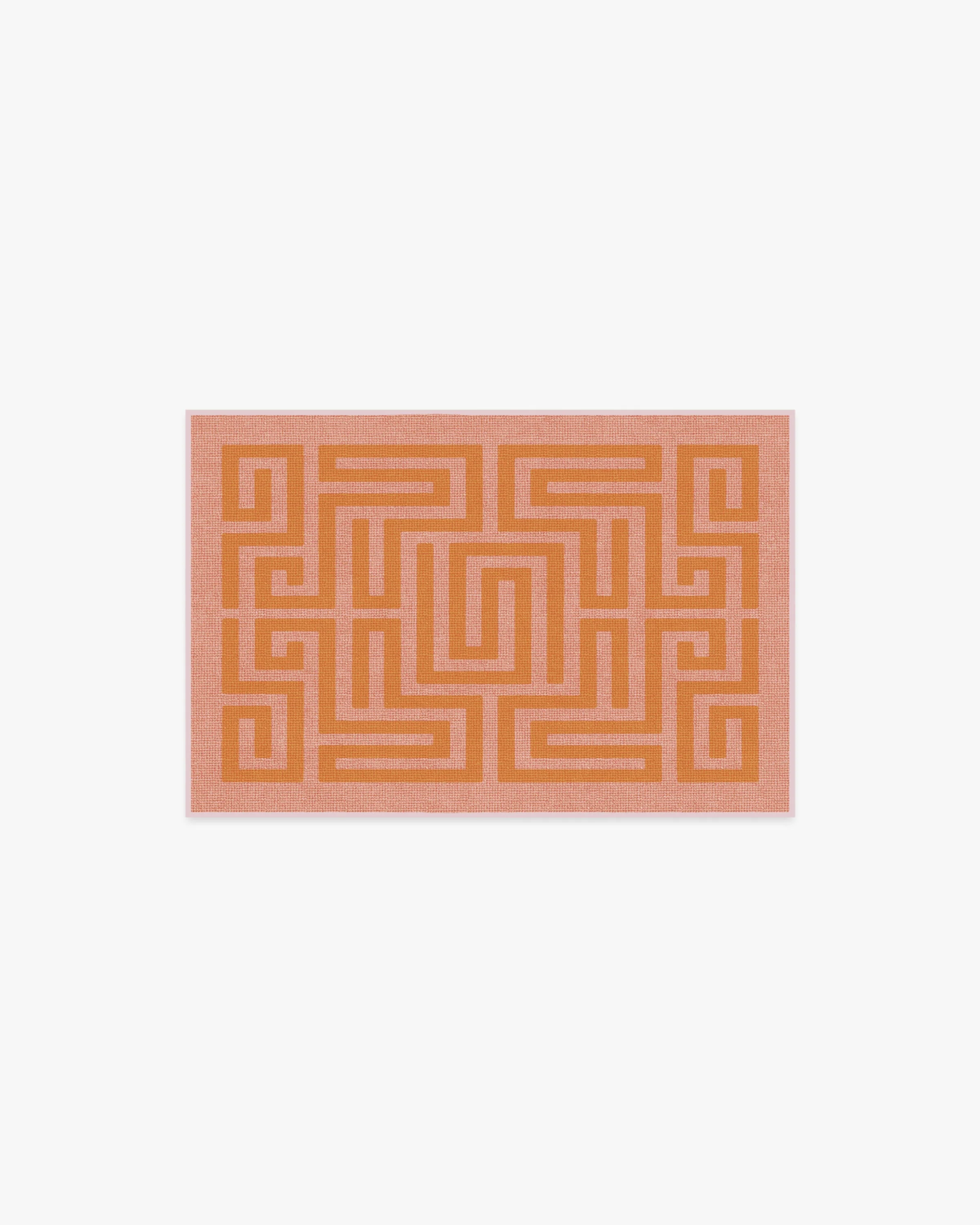 Maze Pink & Orange Flatwoven Rug
