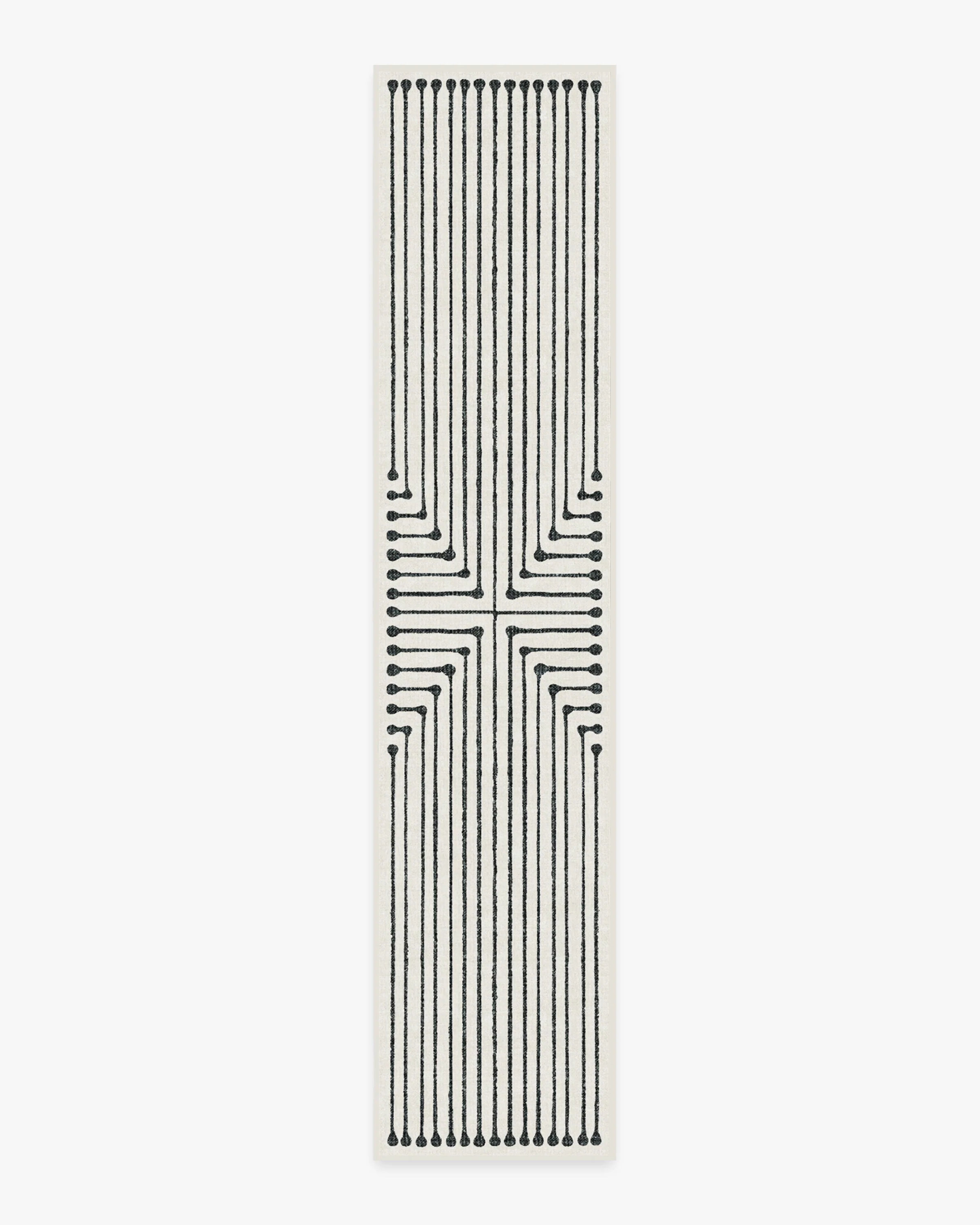 Inkdrop Black & Ivory Rug by Jonathan Adler