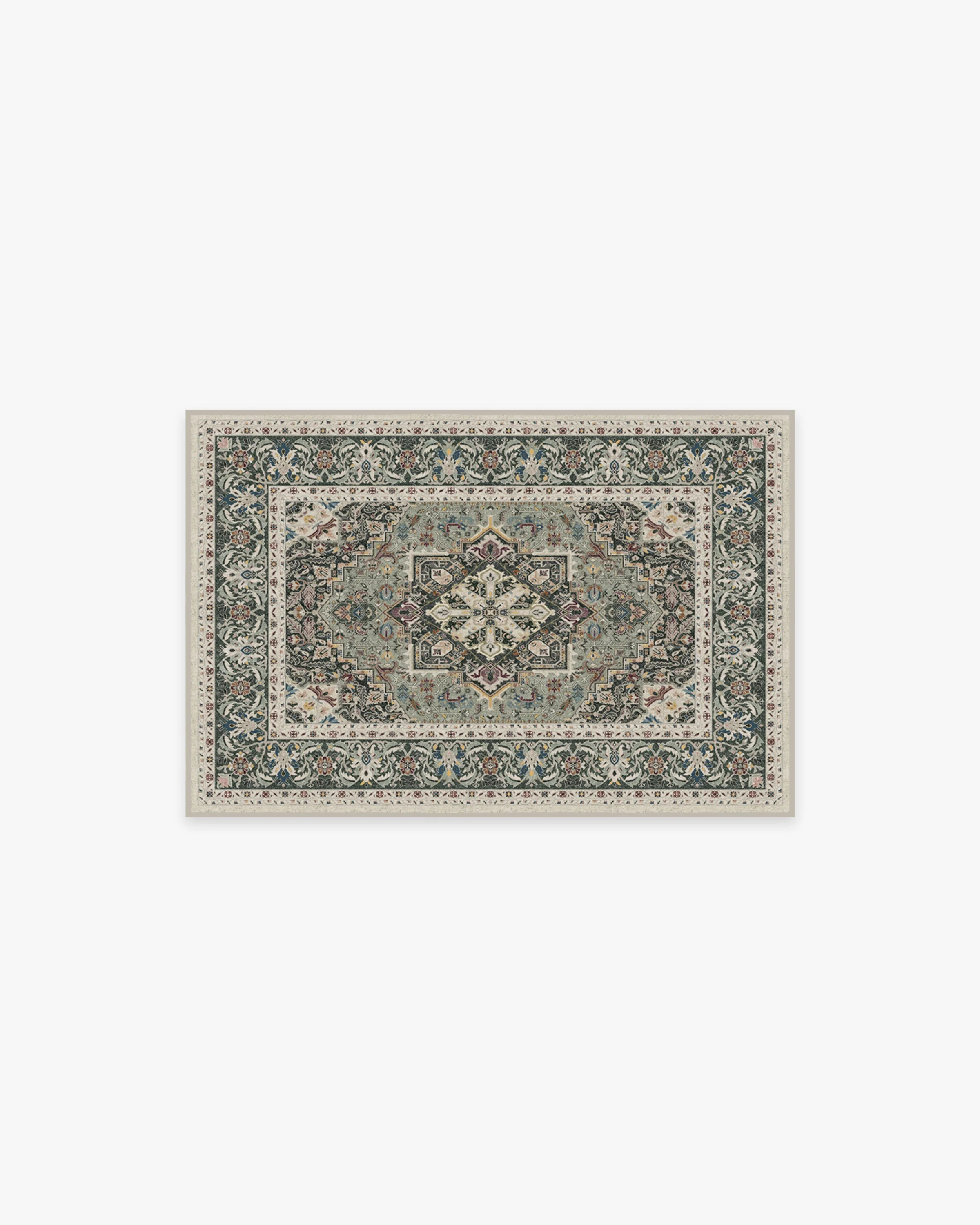 Hendesi Heriz Sage Rug
