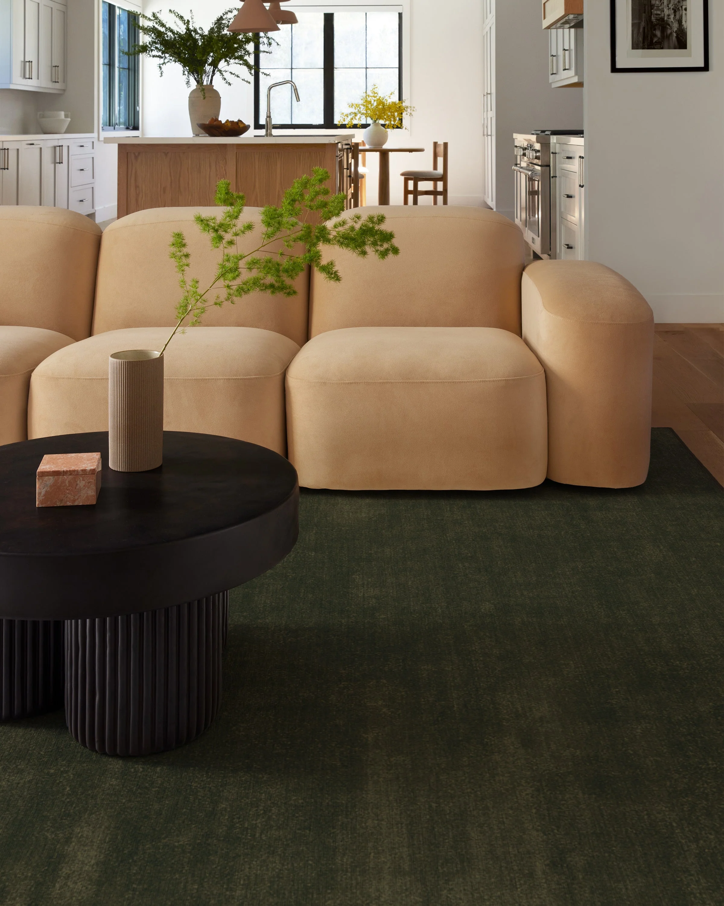 Nico Solid Olive Rug
