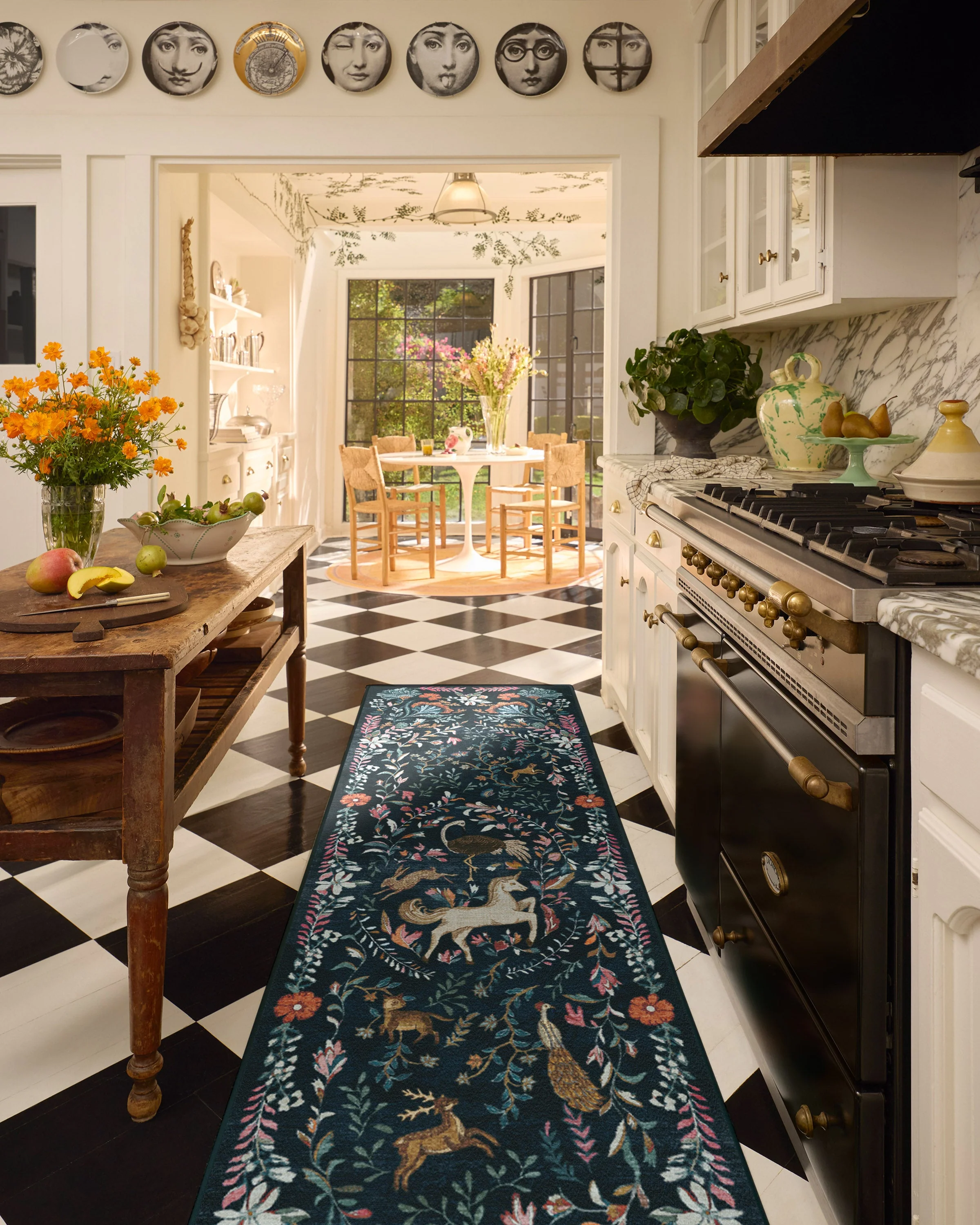 Dreamweaver Blue Multicolor Rug by Iris Apfel