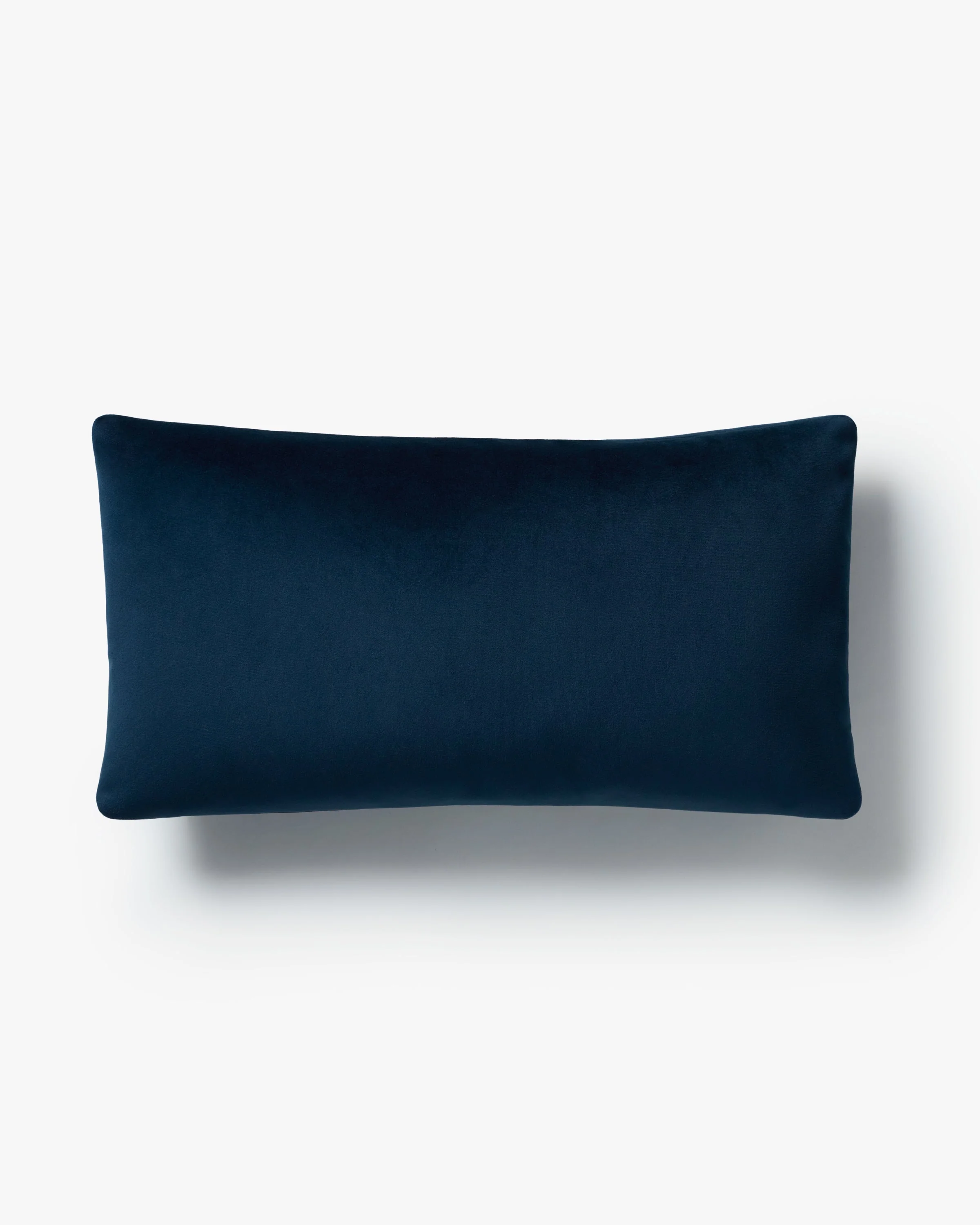 Midnight Blue Velvet Throw Pillow