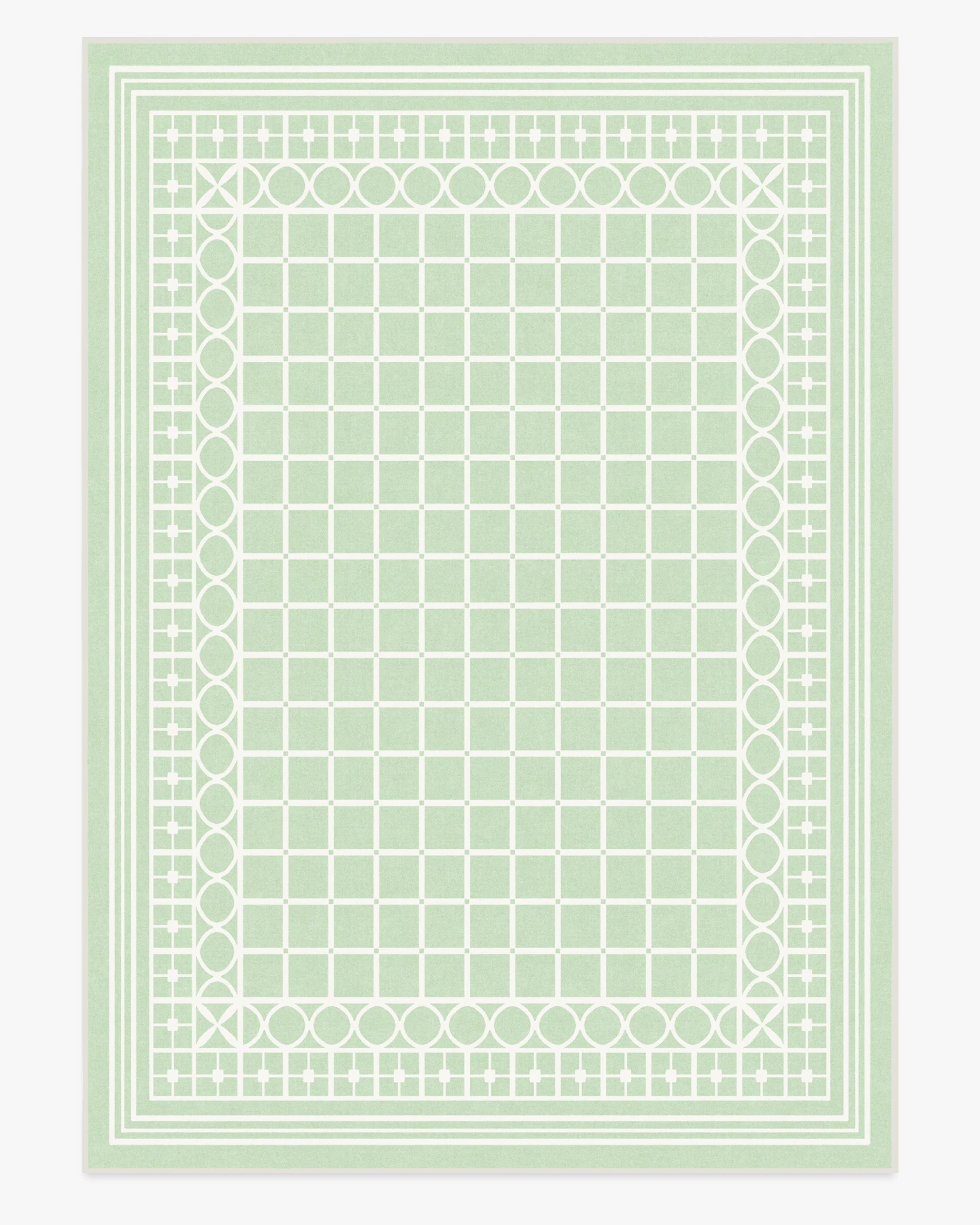 Palm Beach Powder Sage Flatwoven Rug by Gray Malin