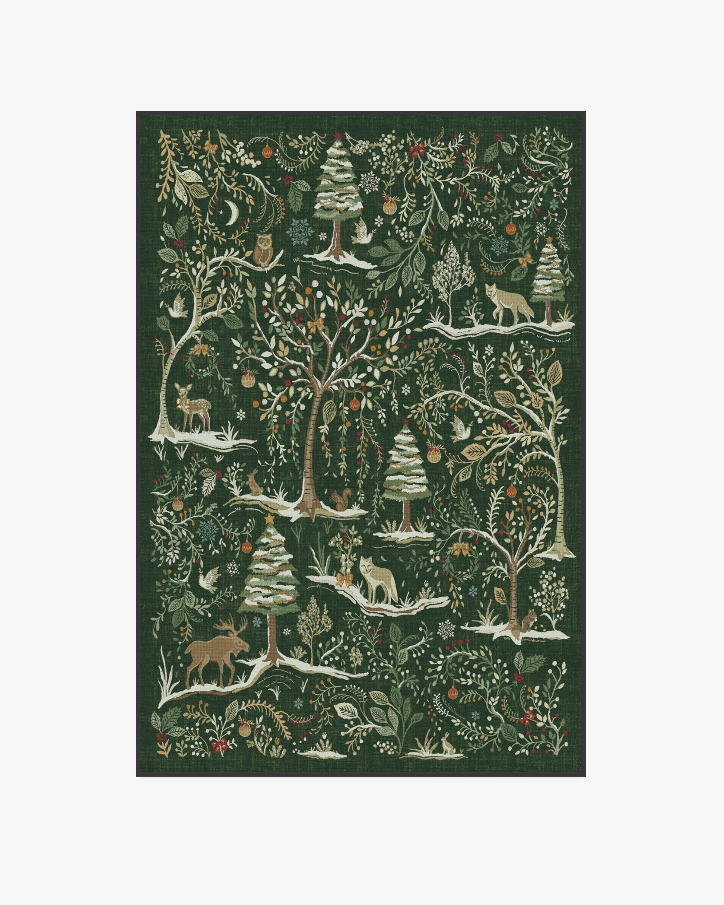 Elwood Forest Green Flatwoven Rug