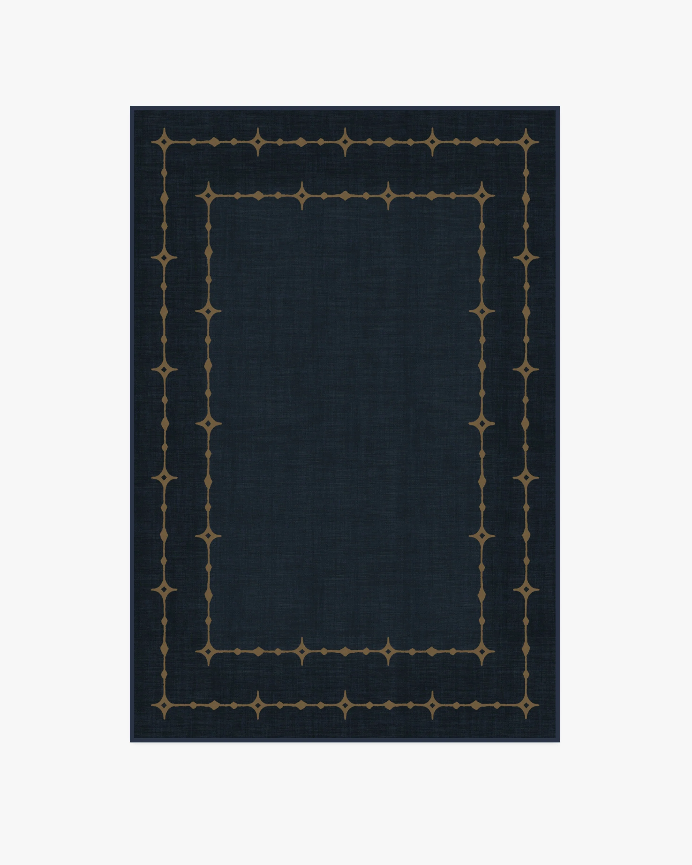 Sparkle Border Dark Navy Rug