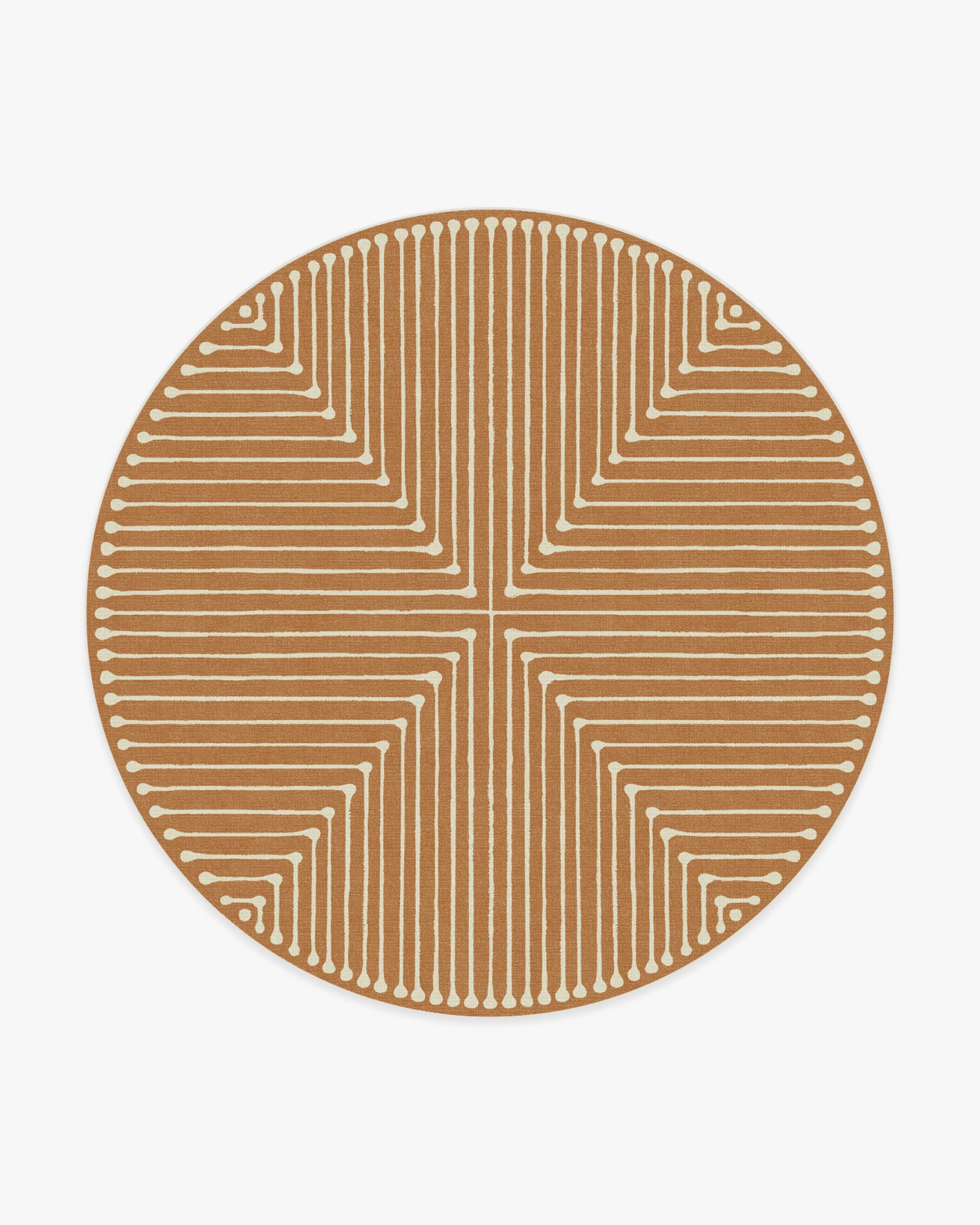 Inkdrop Copper Rug by Jonathan Adler