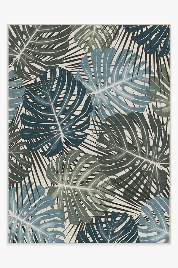 Monstera Jade Flatwoven Rug