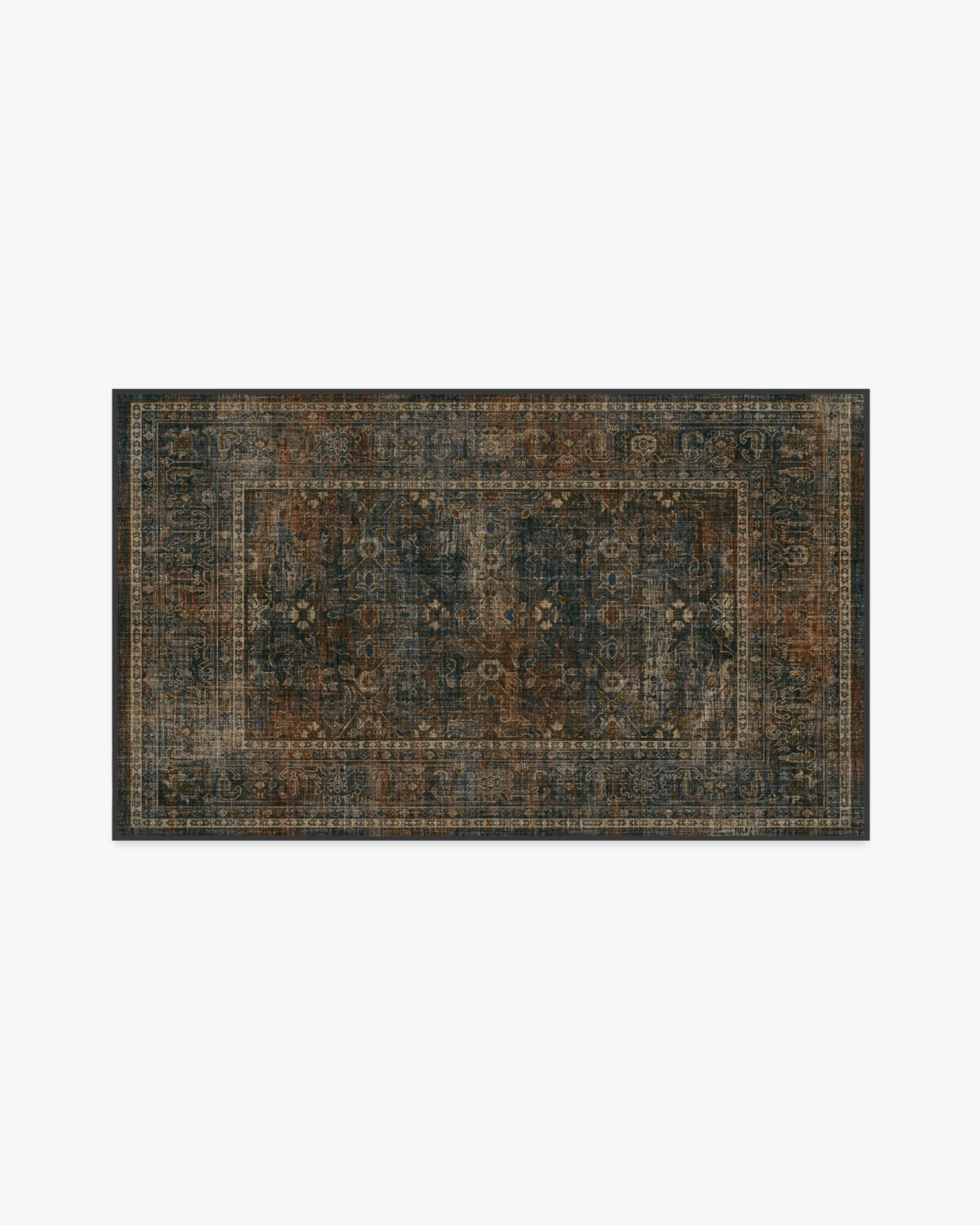 Ophelia Navy & Redwood Rug