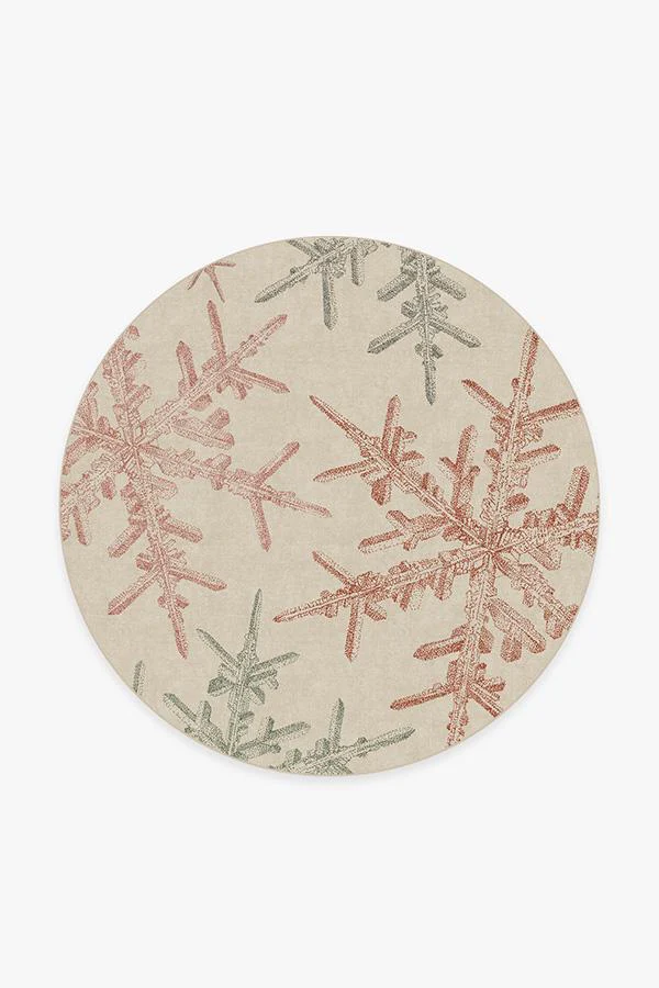 Snowflake Creme Flatwoven Rug
