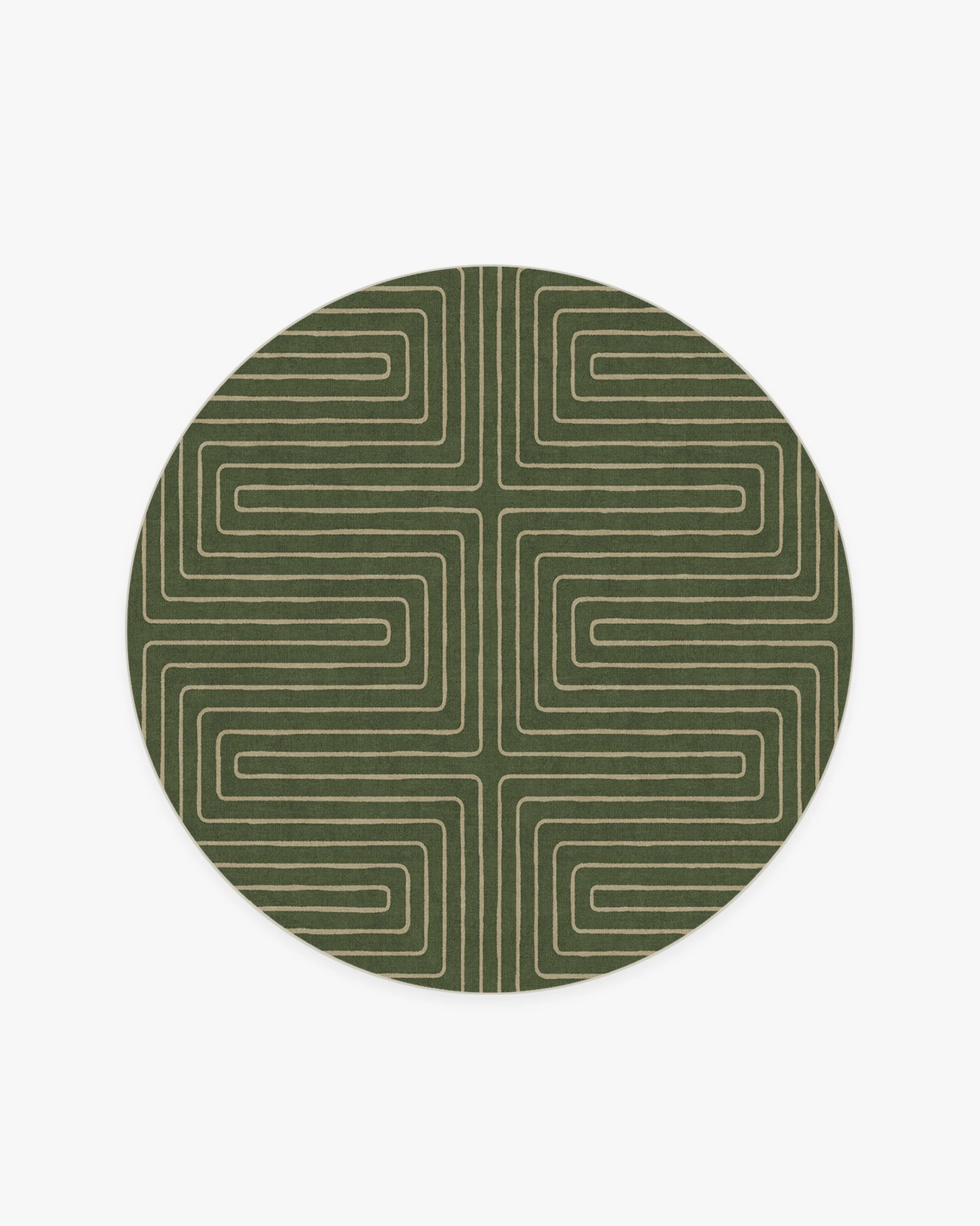 Labyrinth Fern Green Rug by Jonathan Adler