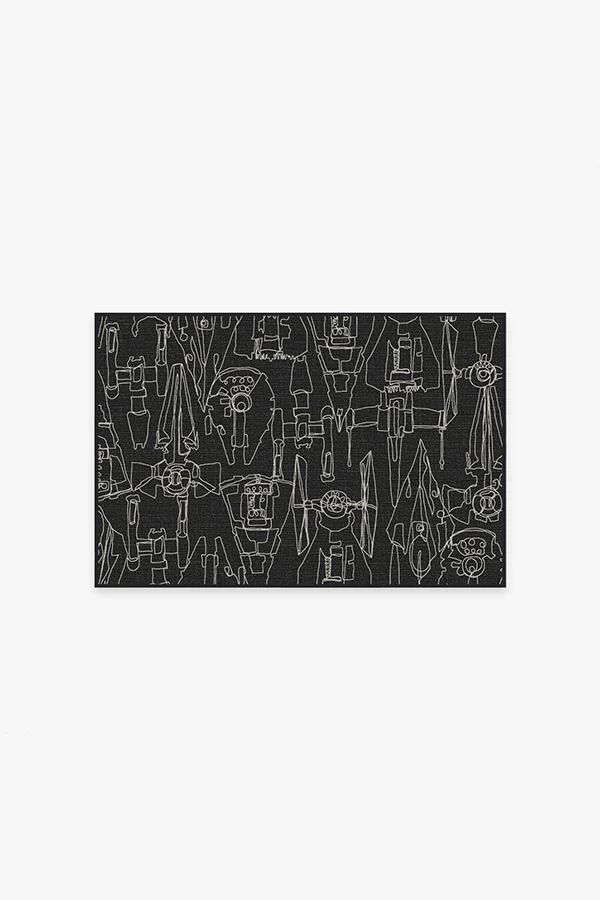 Star Wars Armada Black Flatwoven Rug