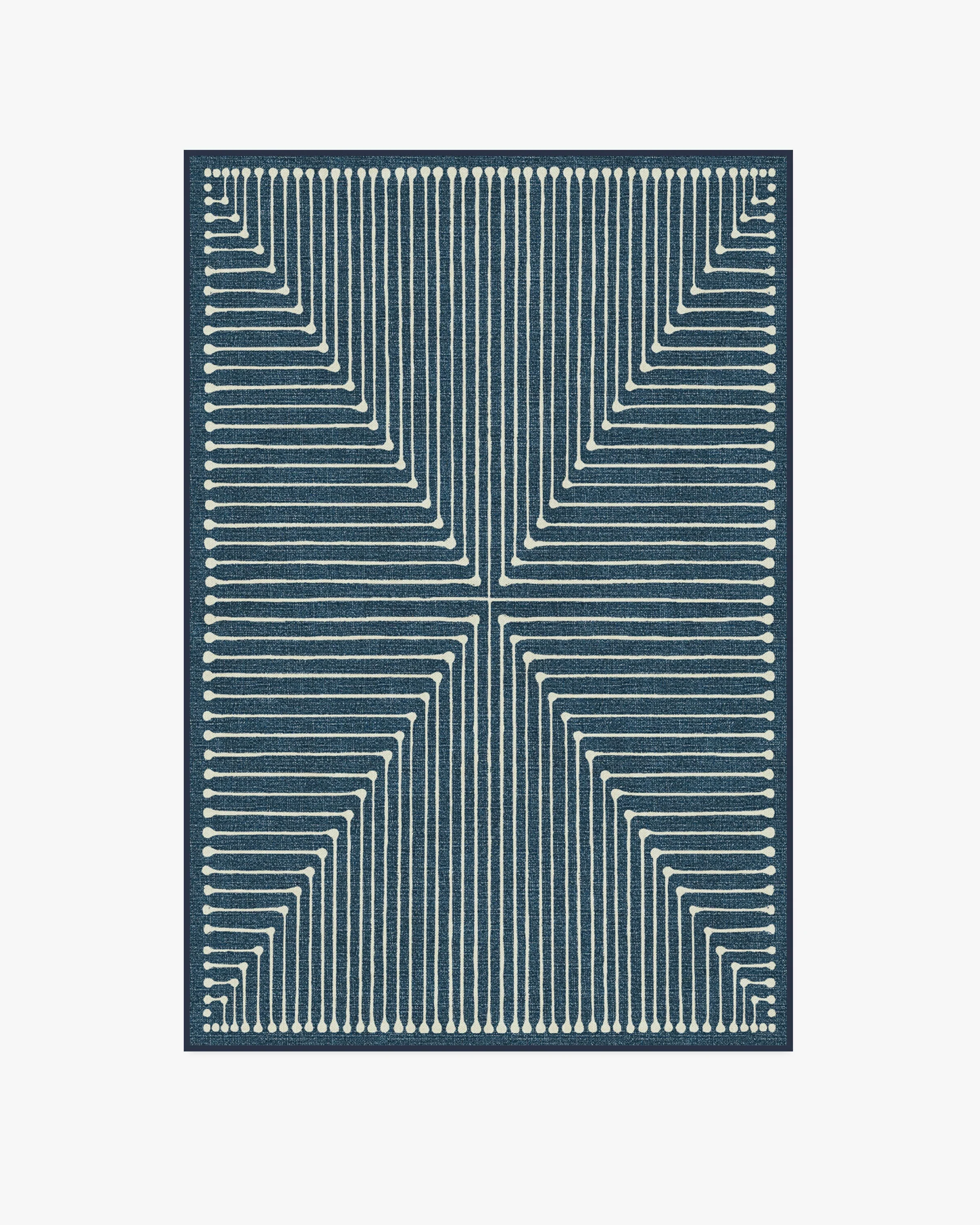 Inkdrop Lapis Blue Rug by Jonathan Adler