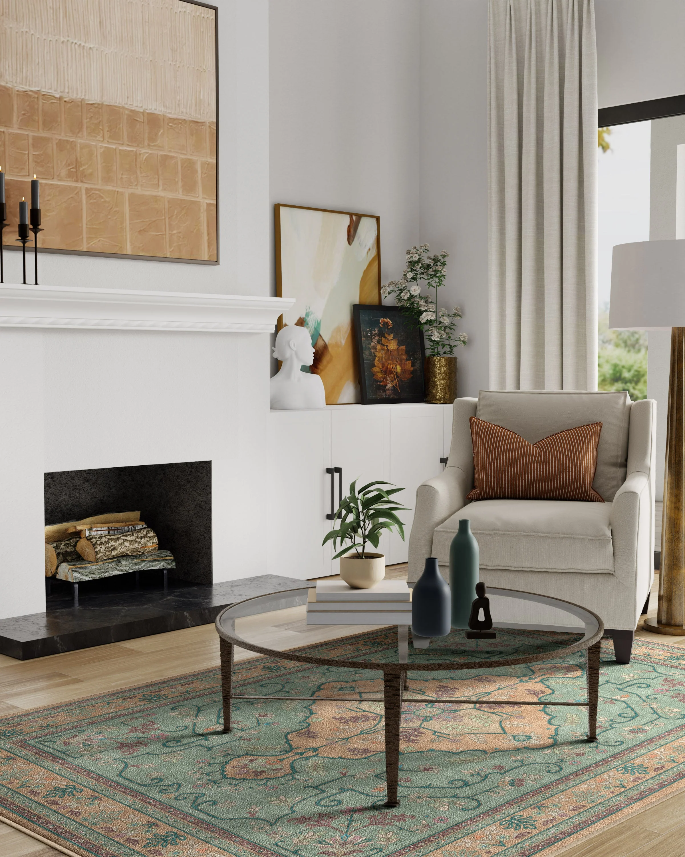 Tallulah Natural Jade Rug