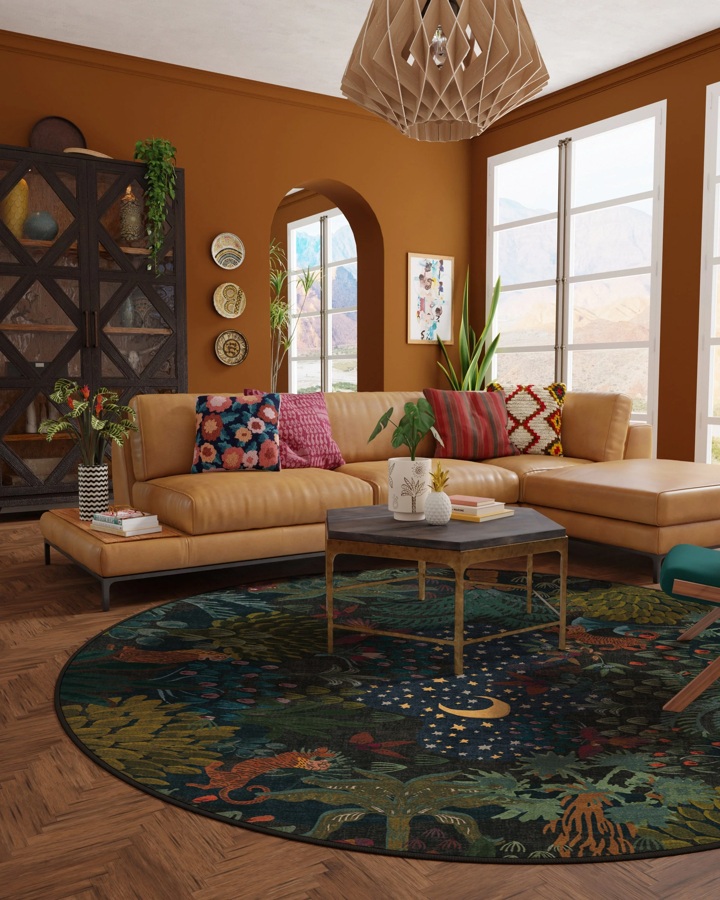 Josephine Midnight Flatwoven Rug by Justina Blakeney